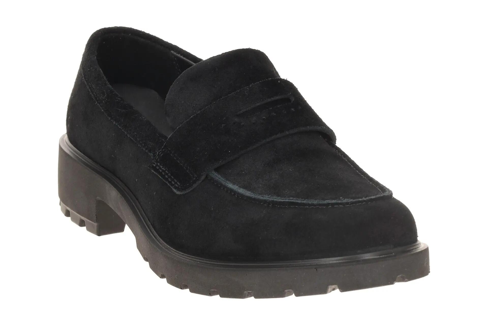 Ecco Metropole Vienna Schuhe schwarz Velour Loafer 231333 3/7