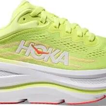 Hoka Bondi 9 Men's Running Shoes - Yellow/Red