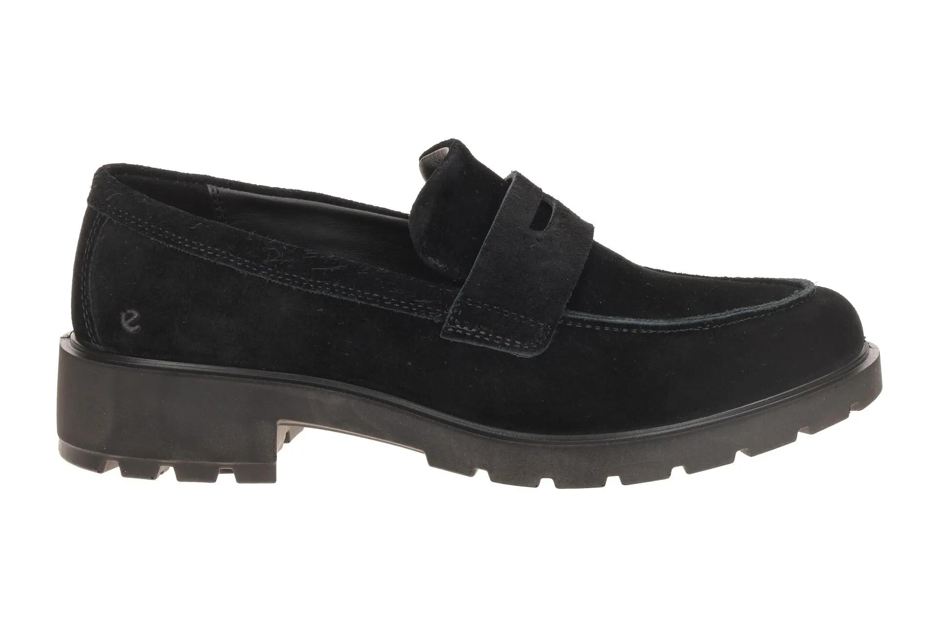 Ecco Metropole Vienna Schuhe schwarz Velour Loafer 231333 2/7