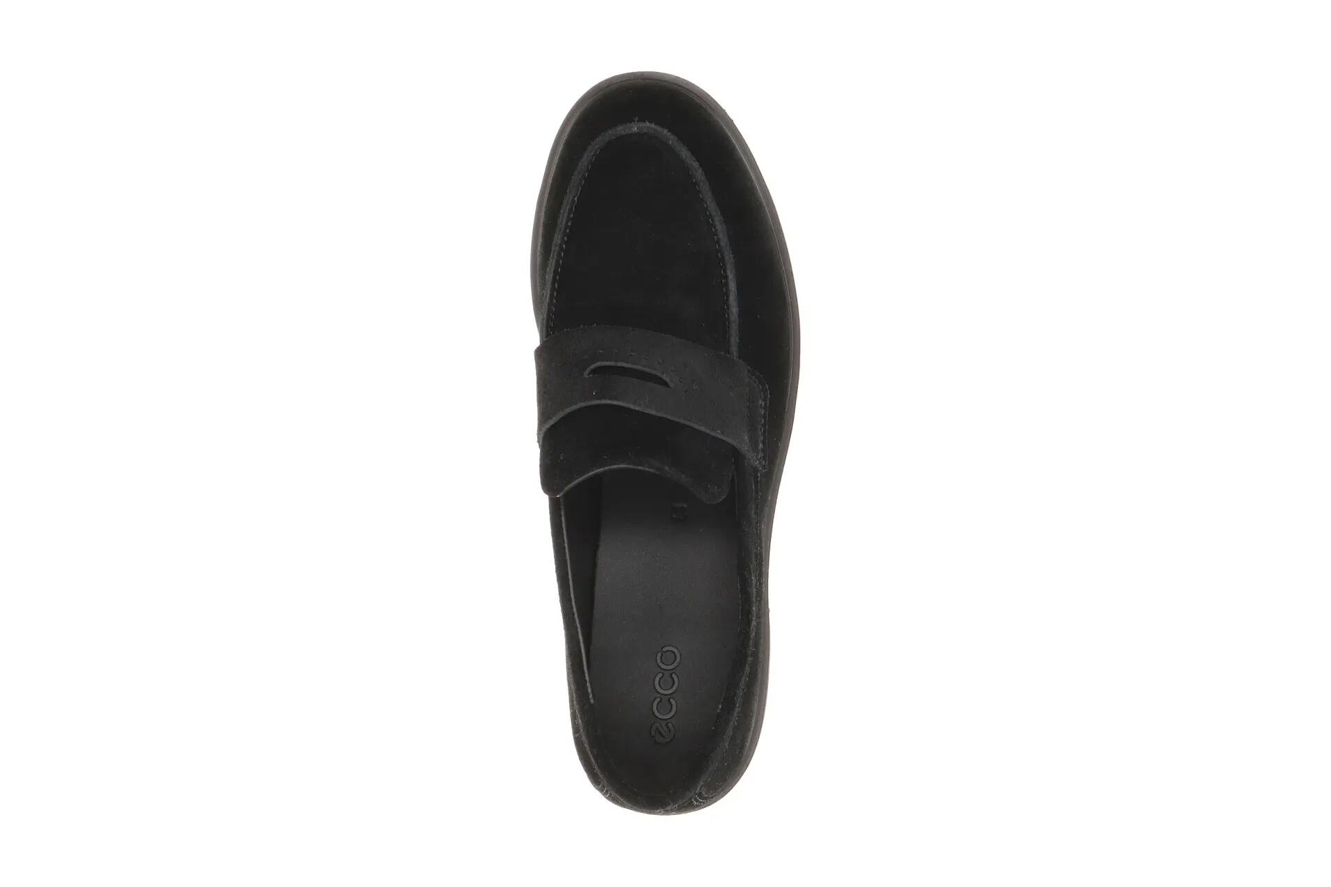 Ecco Metropole Vienna Schuhe schwarz Velour Loafer 231333 6/7