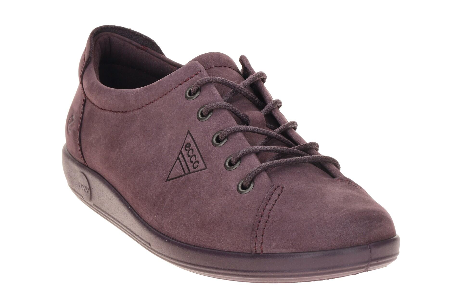 Ecco Soft 2 Schuhe lila uni Schnürer 206503 3/7