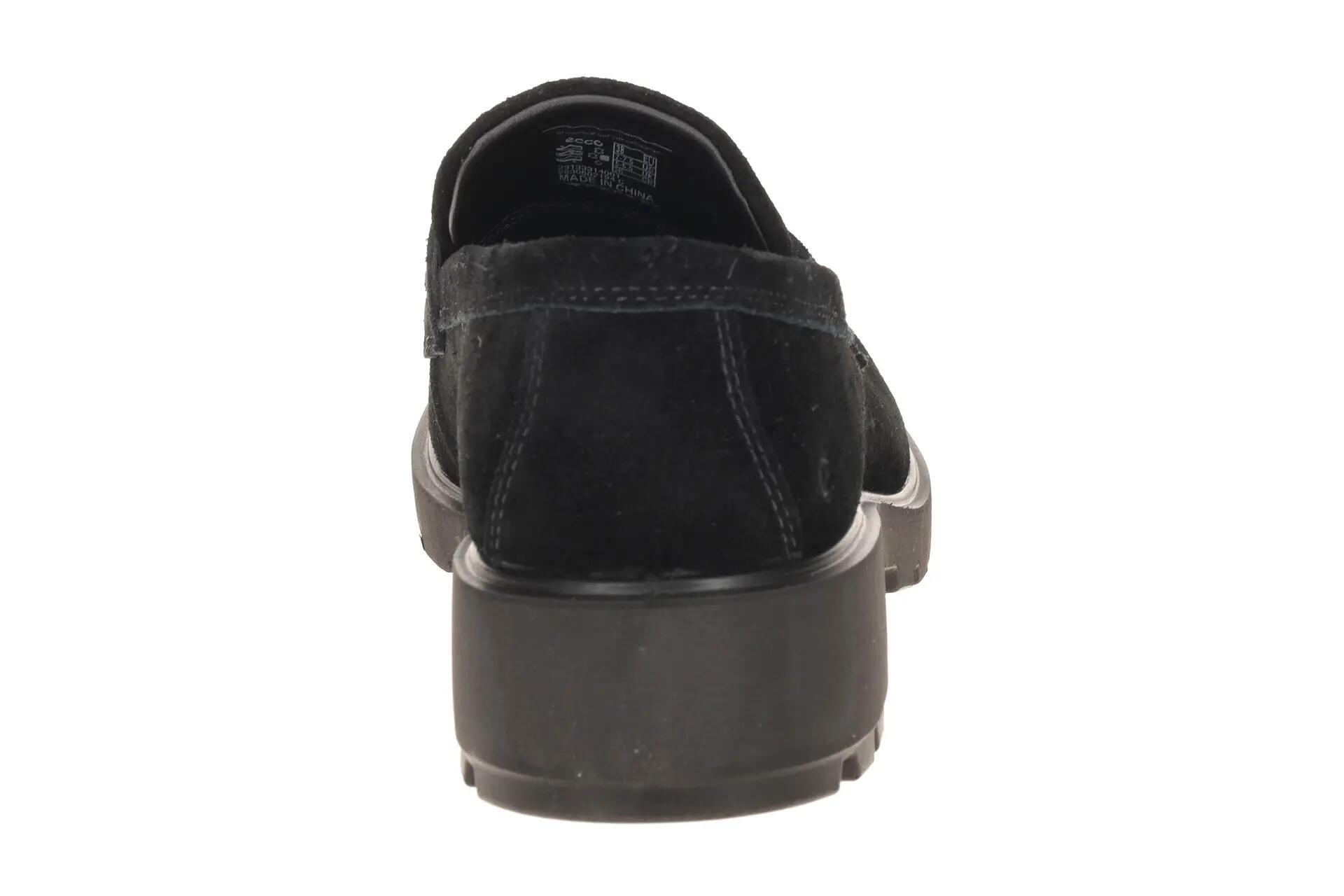 Ecco Metropole Vienna Schuhe schwarz Velour Loafer 231333 5/7