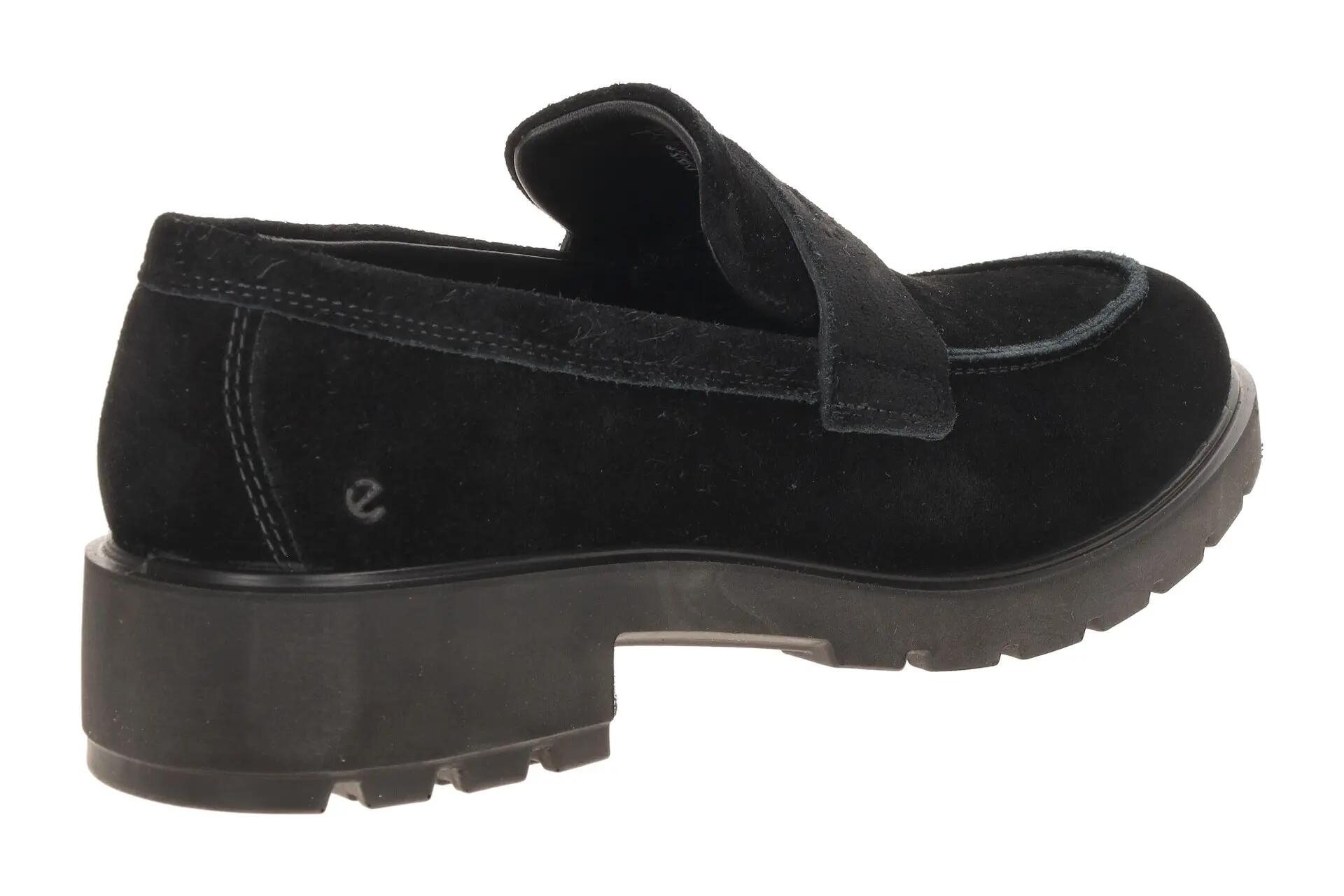 Ecco Metropole Vienna Schuhe schwarz Velour Loafer 231333 4/7