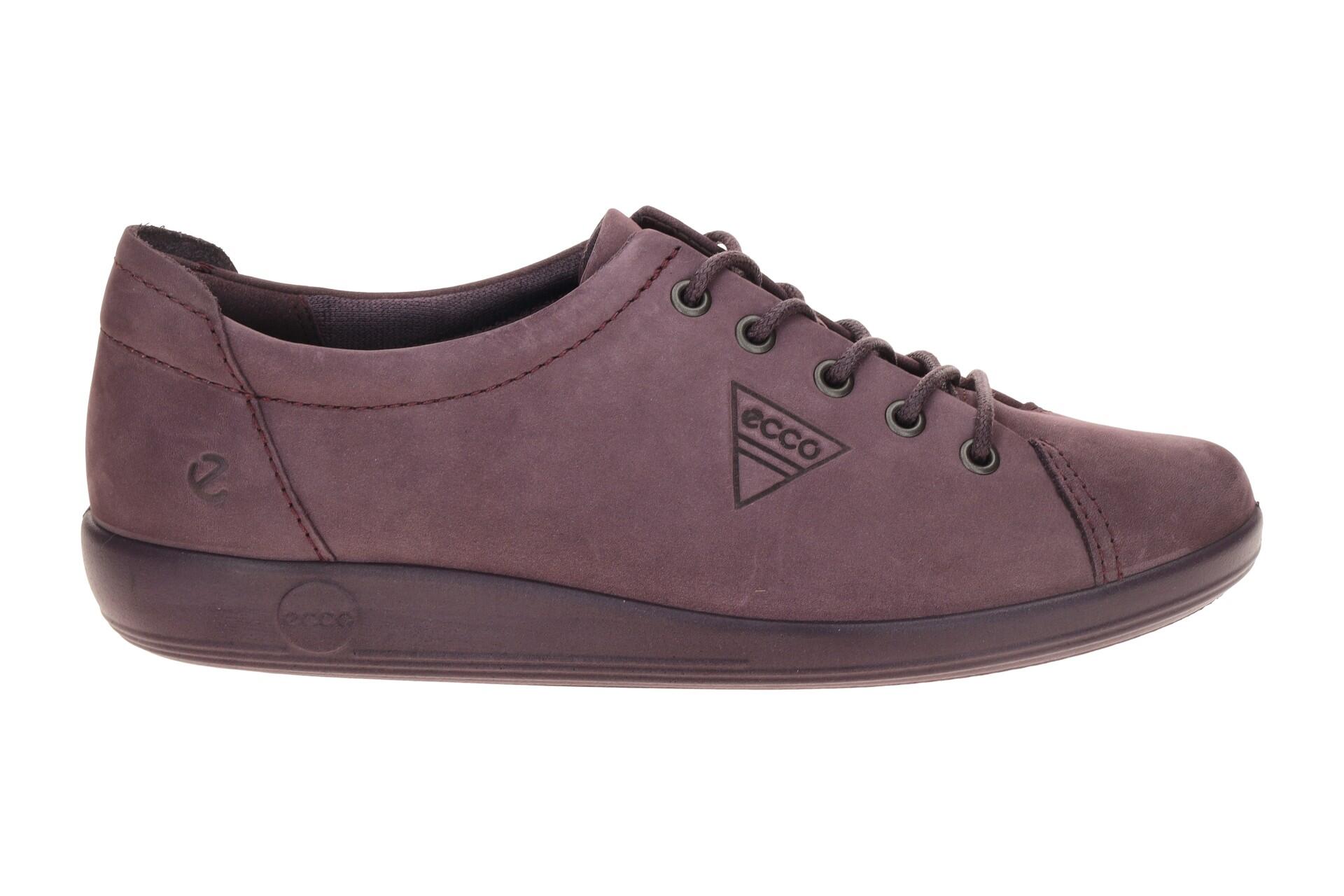 Ecco Soft 2 Schuhe lila uni Schnürer 206503 2/7