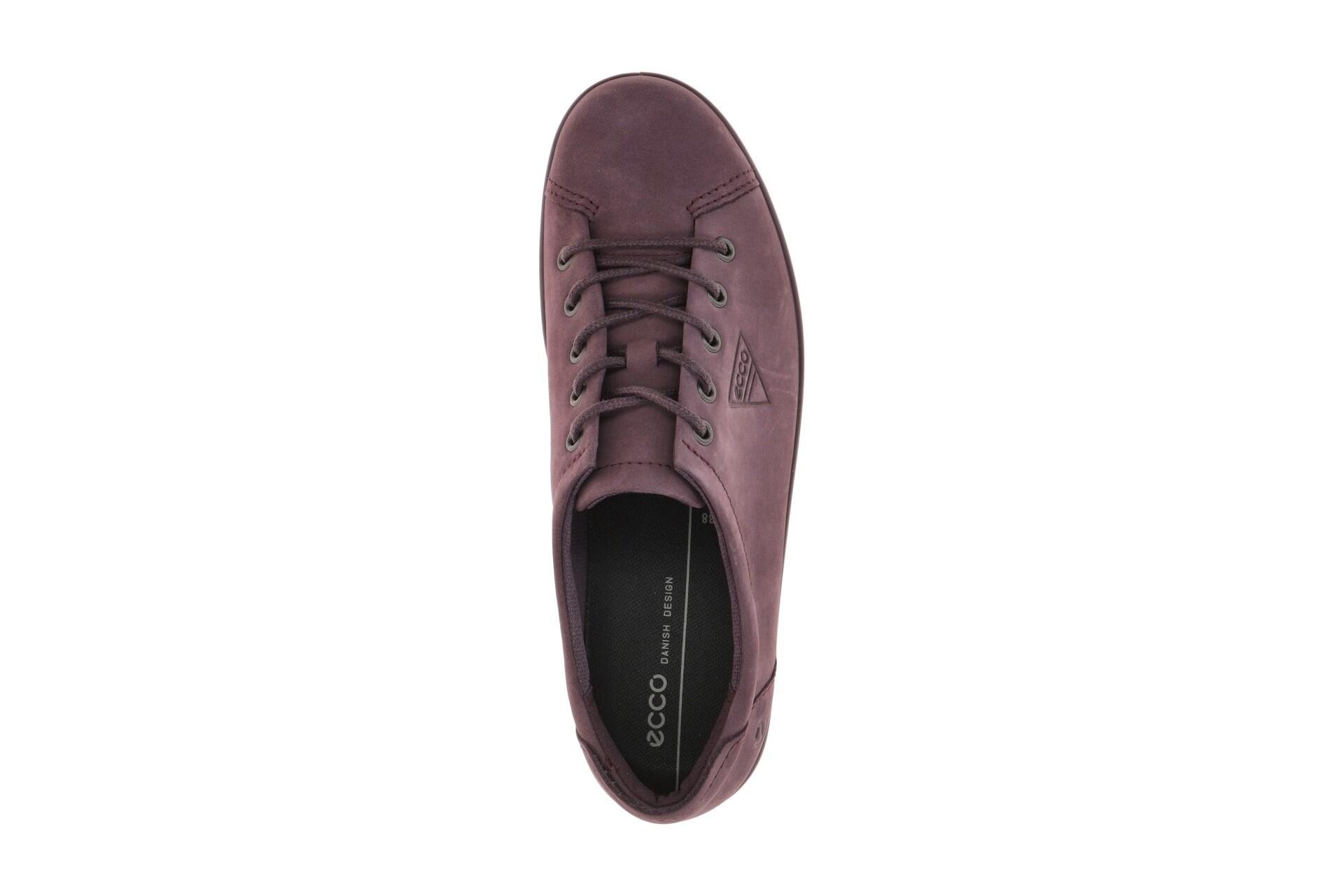 Ecco Soft 2 Schuhe lila uni Schnürer 206503 6/7