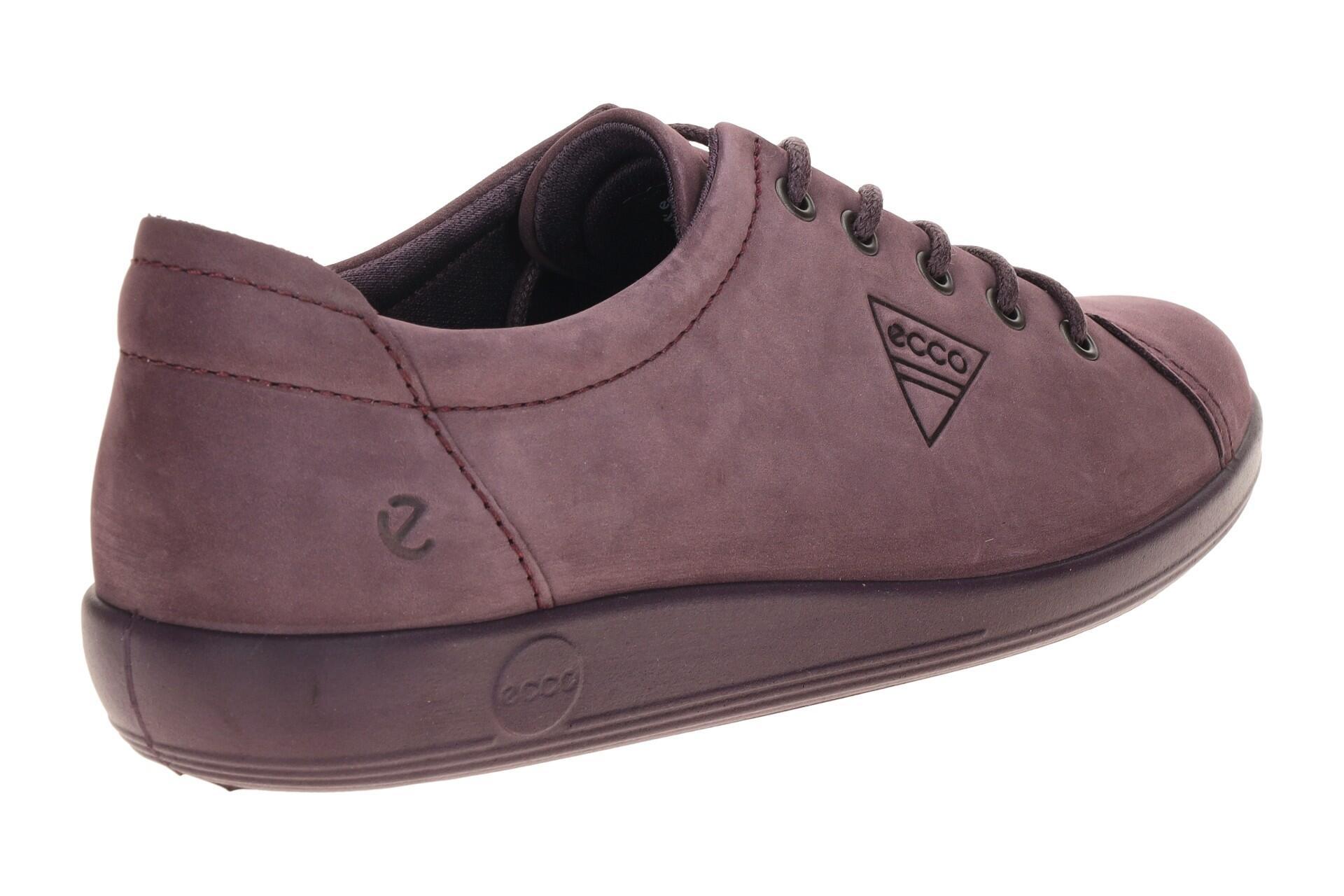 Ecco Soft 2 Schuhe lila uni Schnürer 206503 4/7