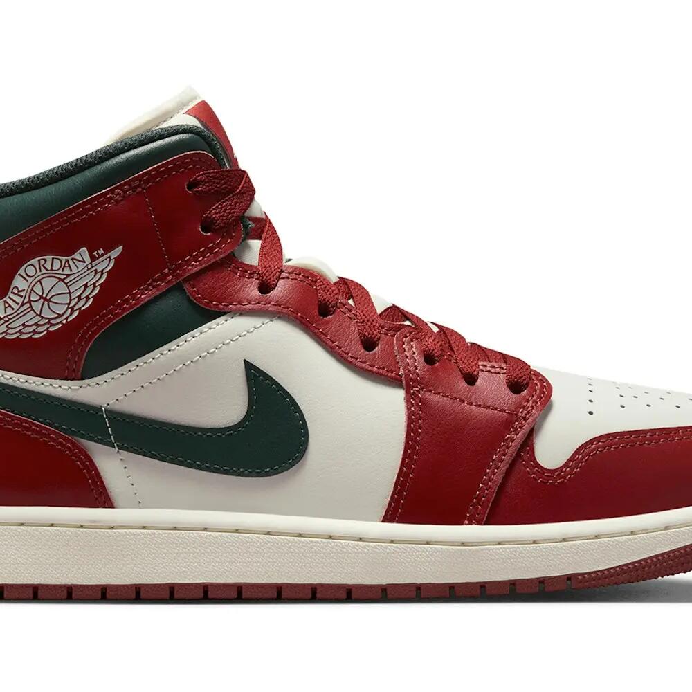 Jordan 1 Mid Redstone Midnight Green
