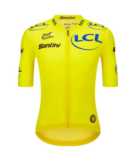 Santini Tour de France Geel Wielershirt Heren