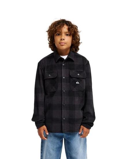 Chemise à carreaux manches longues VENTURE POLAR Noir Garçon