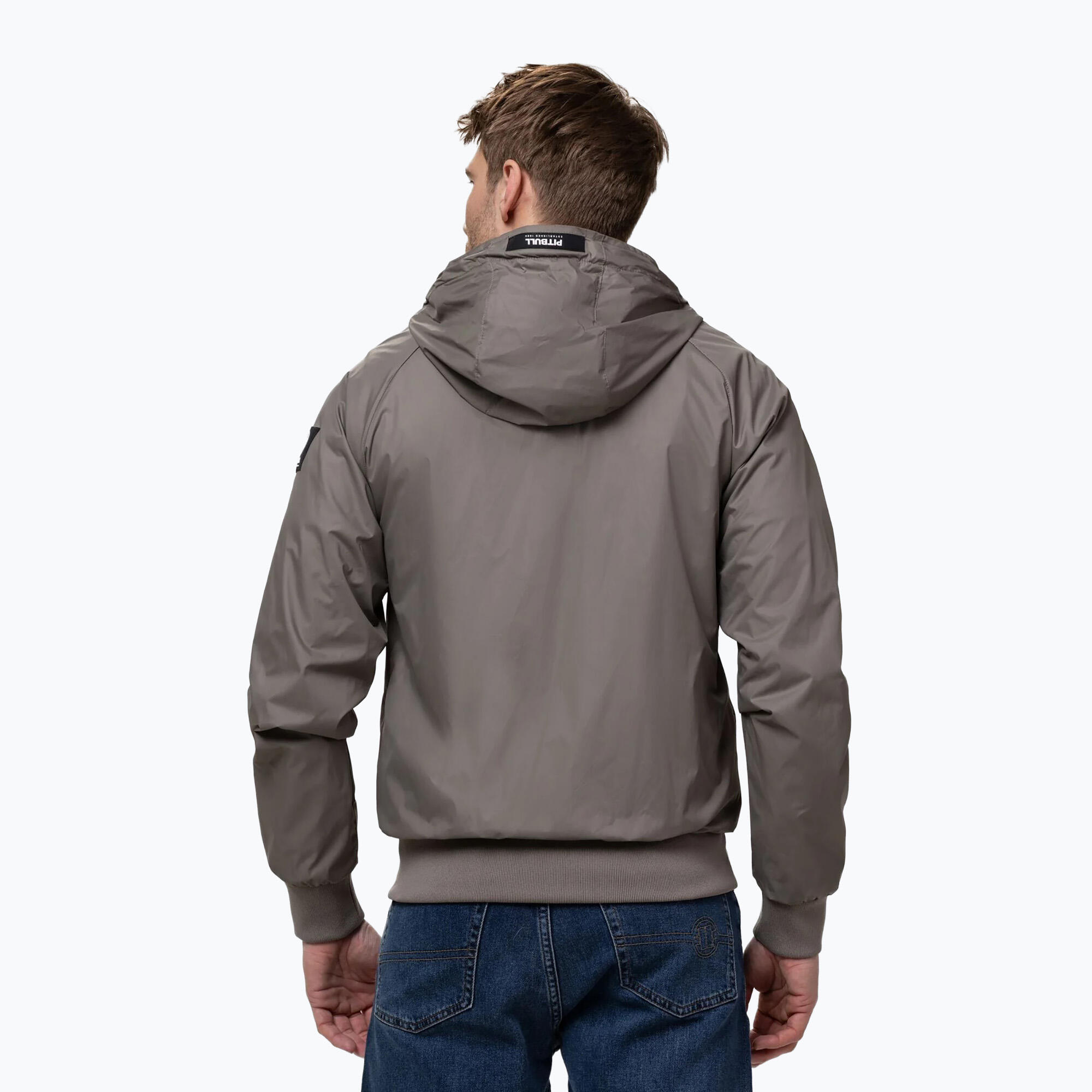 Kurtka męska Pitbull Athletic Logo Nylon Hooded 3/7