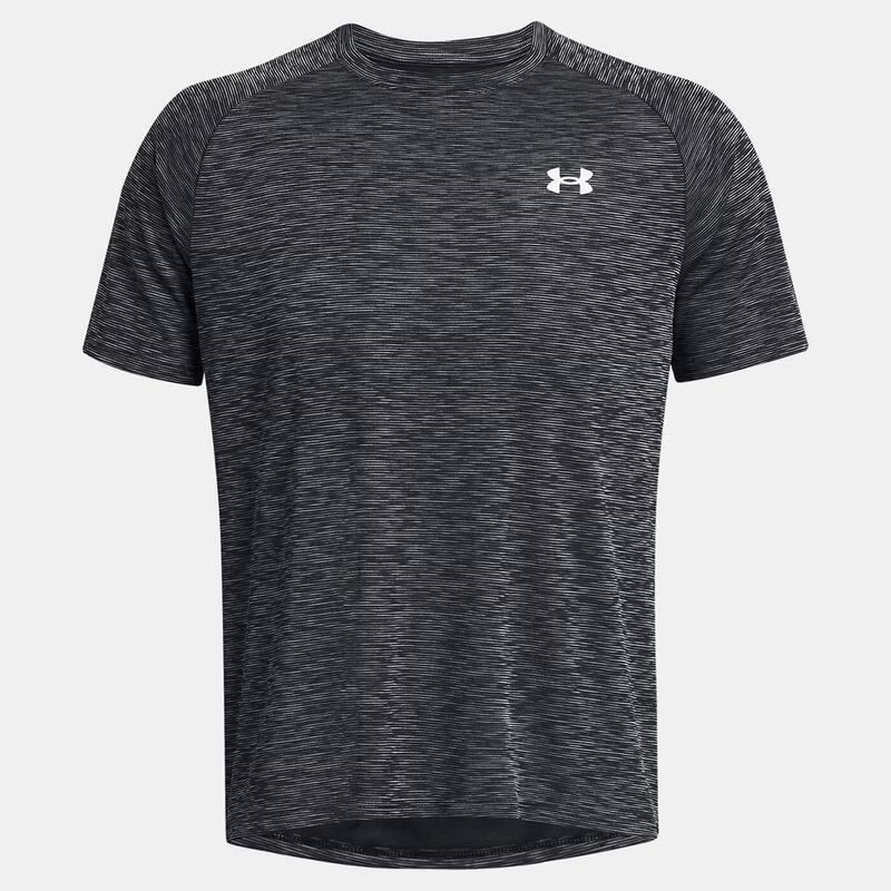 Tricou bărbătesc UA Tech™ texturat Under Armour negru și alb