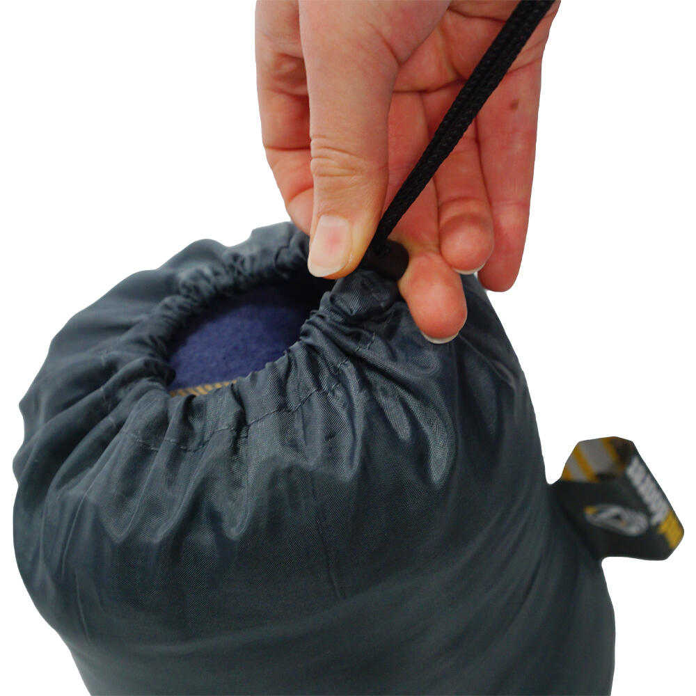 Reisekissen Blau Schwarz - Kompakt Kopfkissen für Camping 6/7