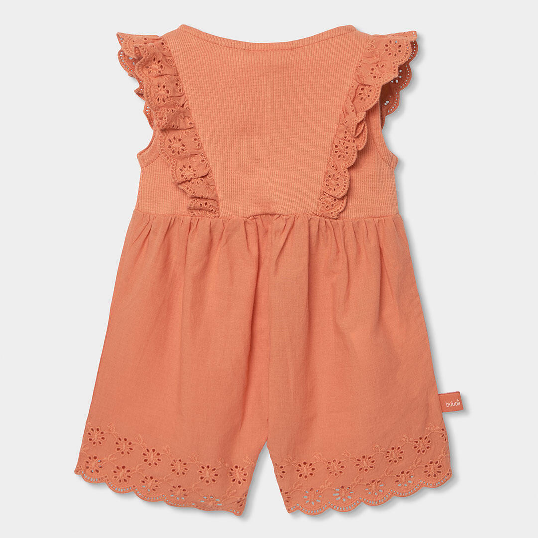 Vestidos de verano de tenis bebé niña boboli marrón 2/4