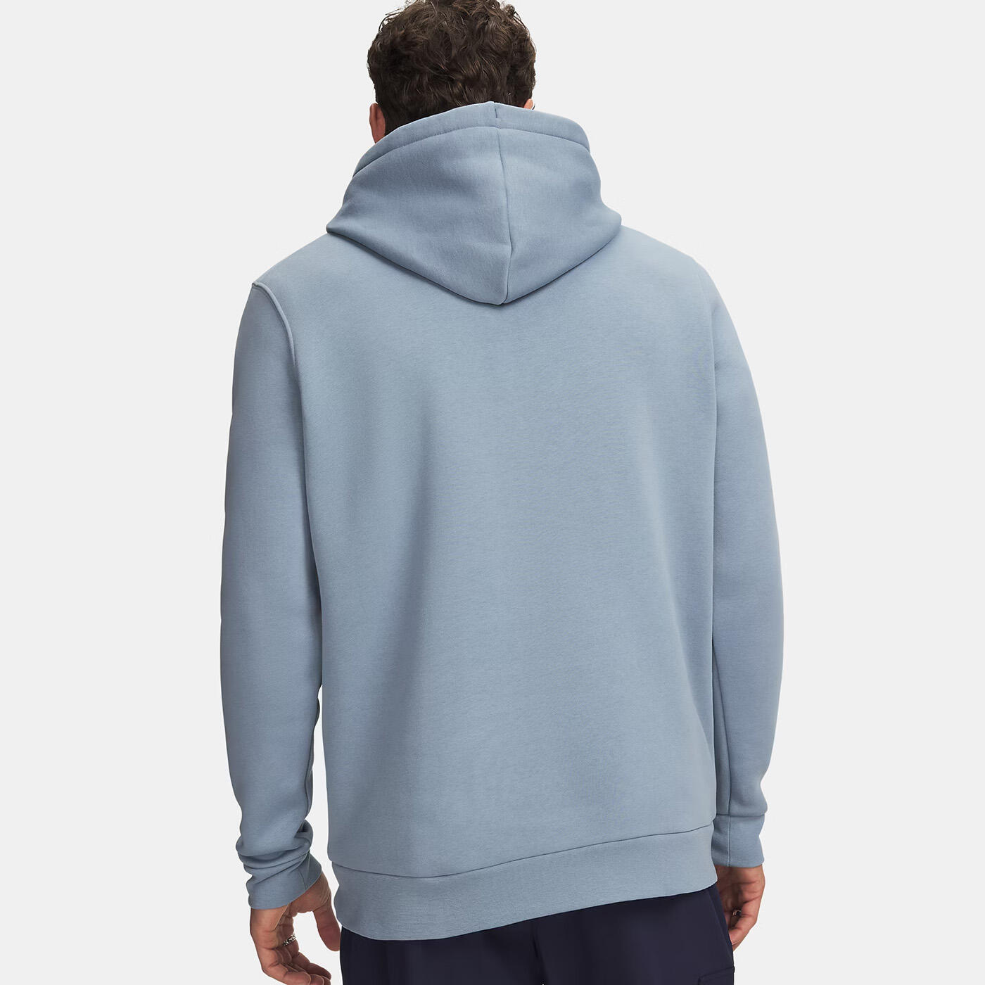 Felpa con cappuccio UA Icon Fleece da uomo Azzurro 2/3
