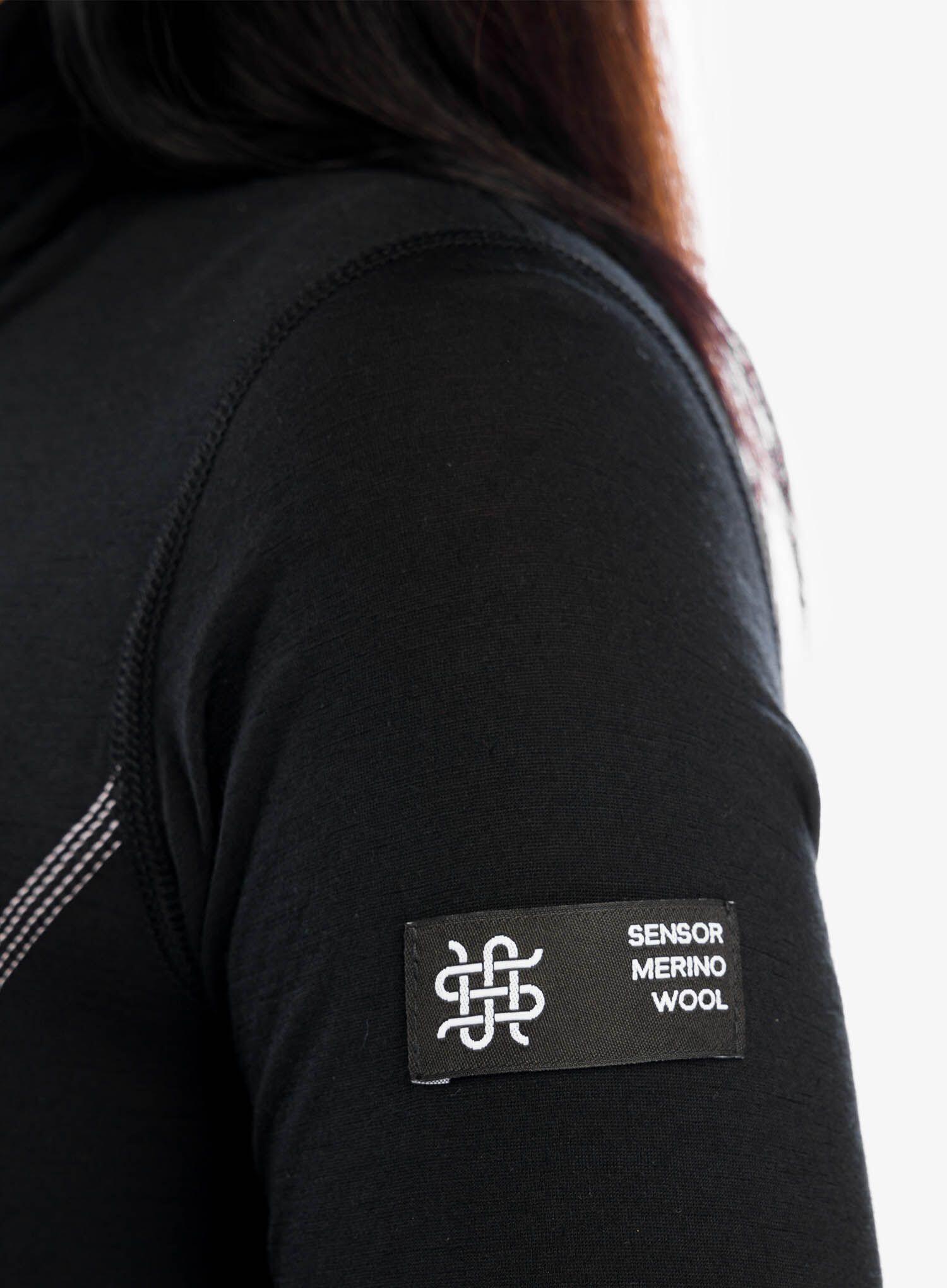 Bluza termoaktywna damska Sensor Merino Active Tee L/S Zip 6/6