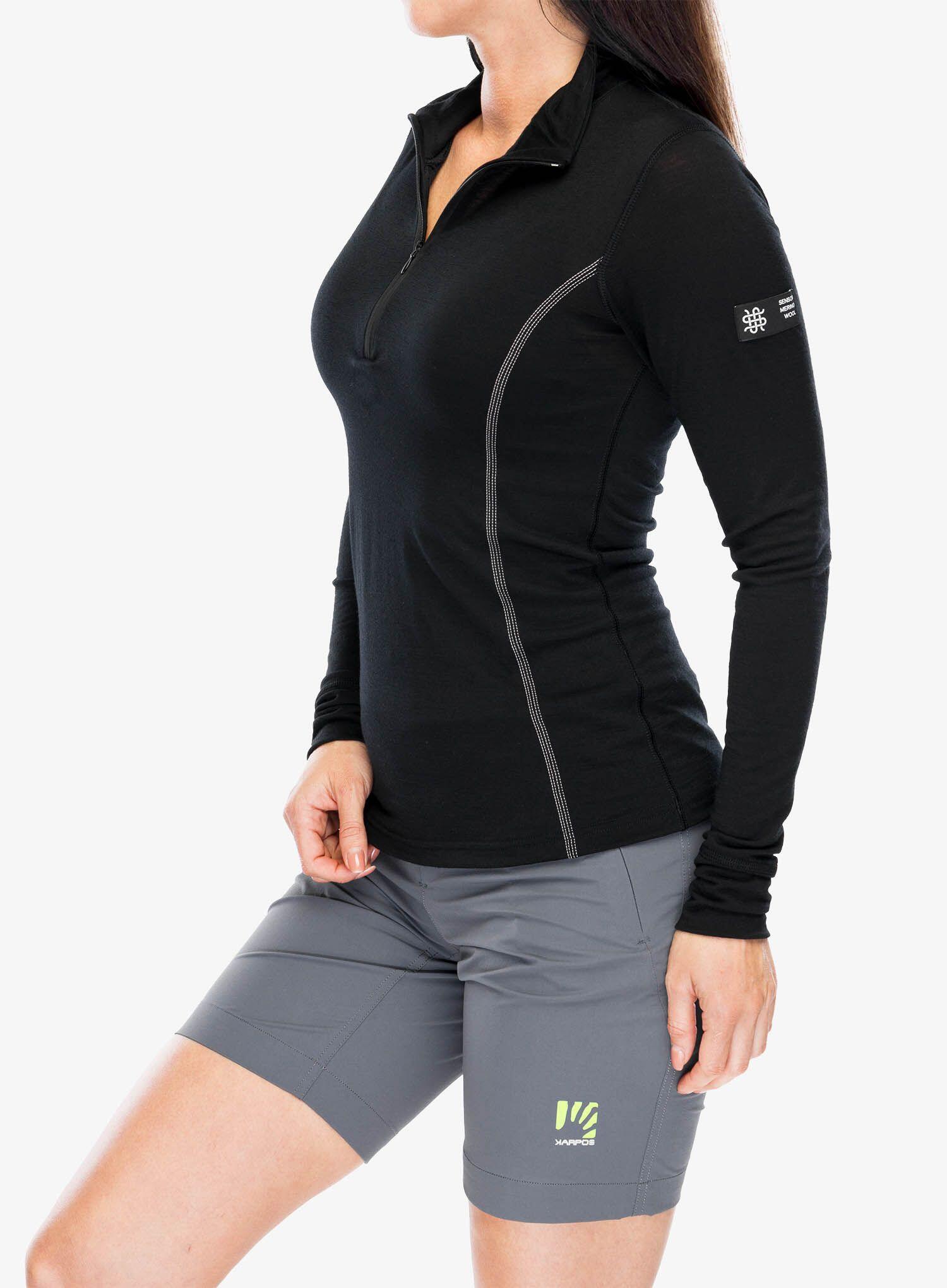 Bluza termoaktywna damska Sensor Merino Active Tee L/S Zip 3/6