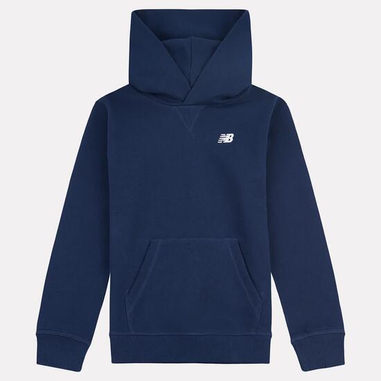 B New Balance French Terry Small Logo Hoodie - nb navy