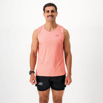 Heren hardloop trail tanktop aero top