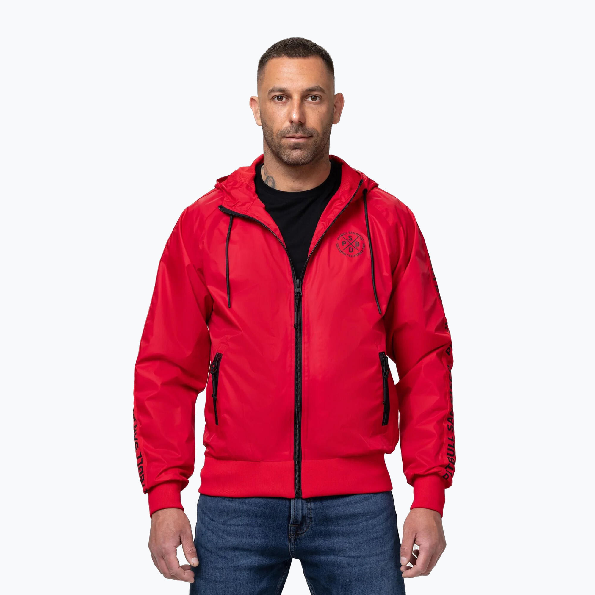 Kurtka męska Pitbull Athletic Tape Nylon Hooded 5/7