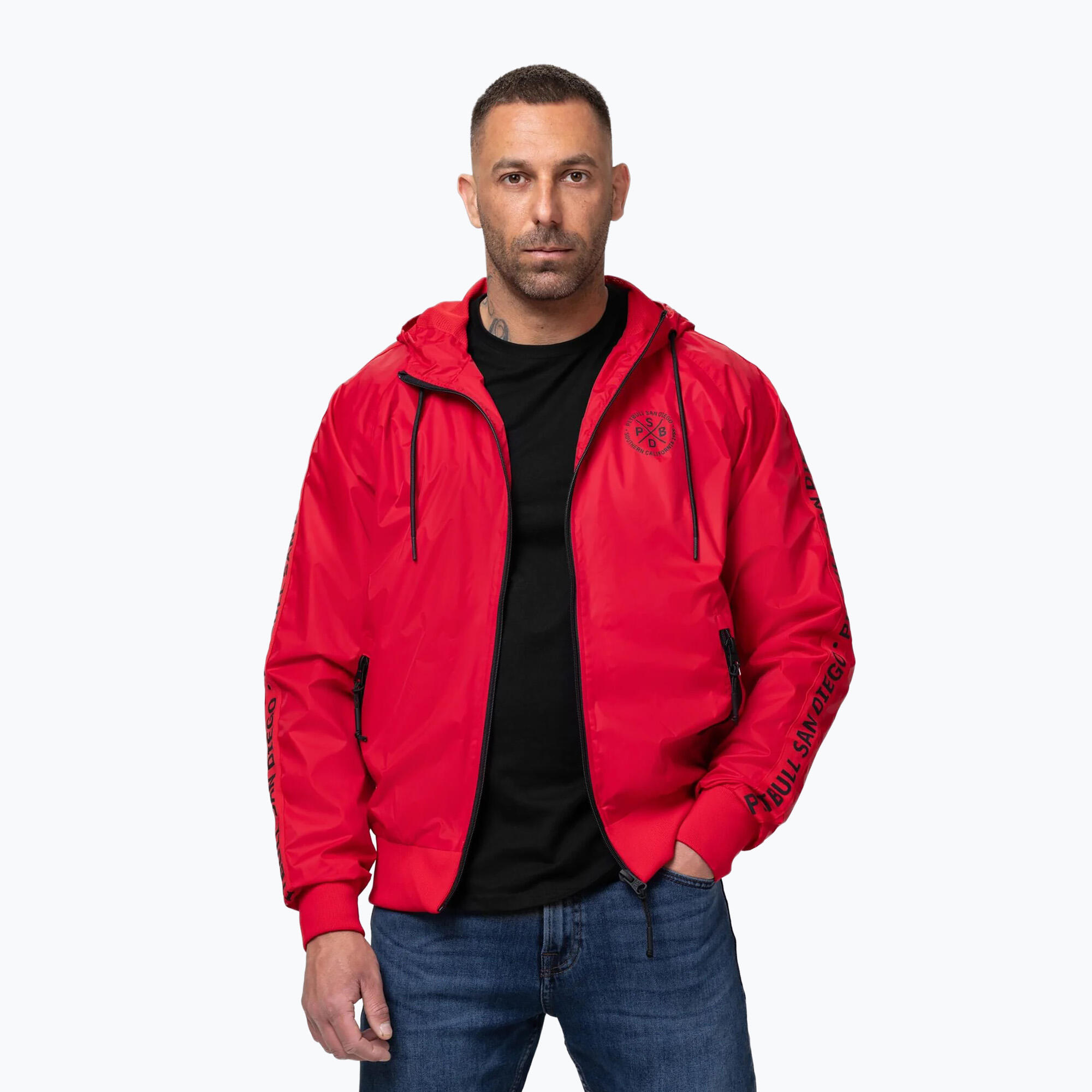 Kurtka męska Pitbull Athletic Tape Nylon Hooded 4/7