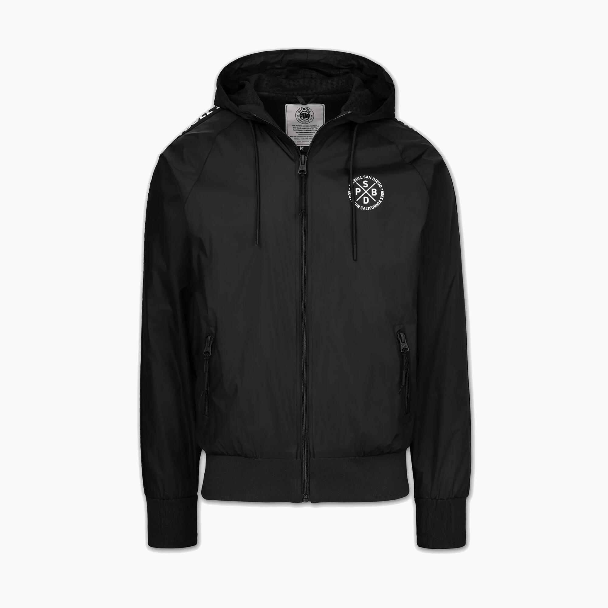 Kurtka męska Pitbull Athletic Tape Nylon Hooded 3/7