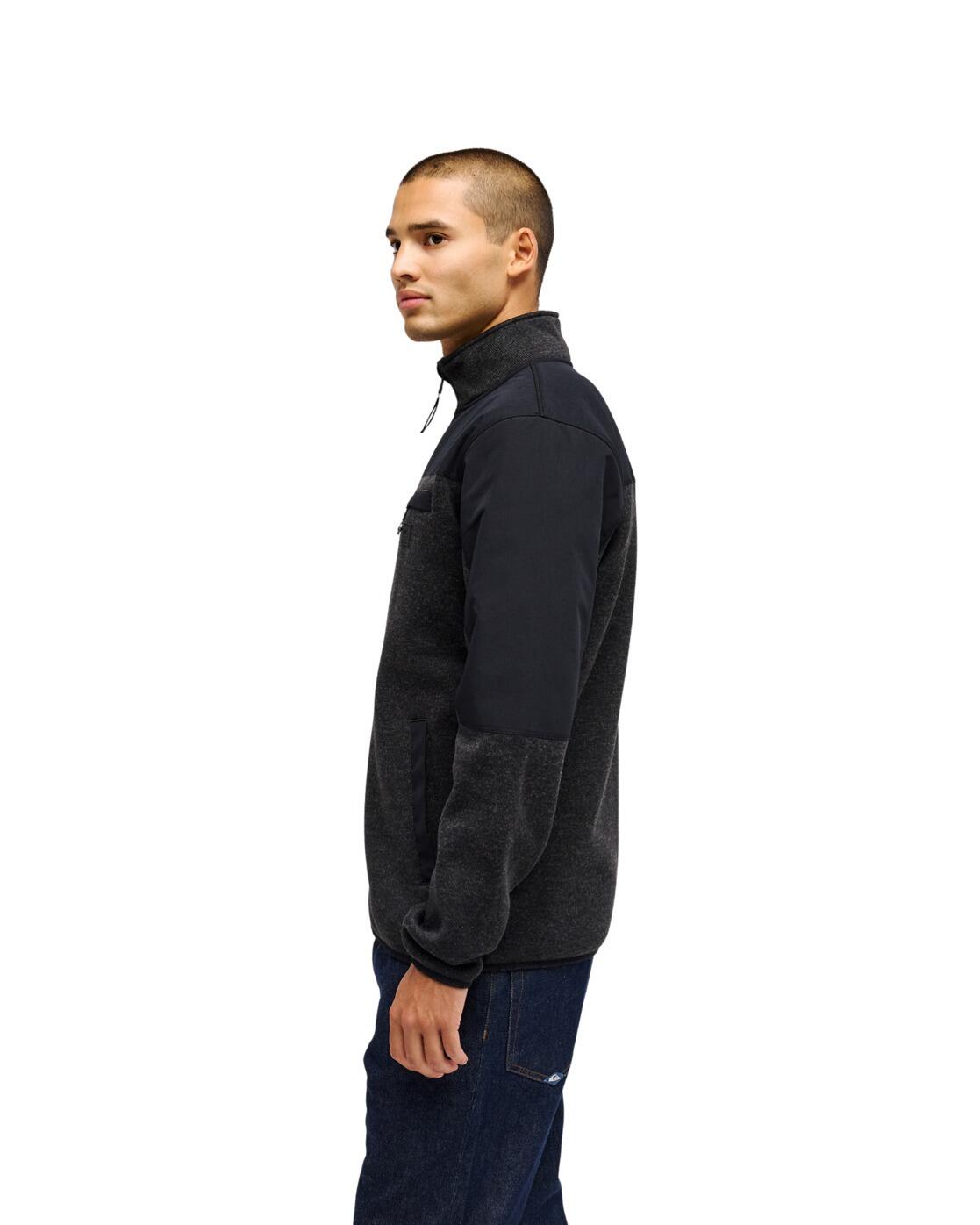 Fleece met Rits KELLER OUTDOOR Schwarz Heren 3/4