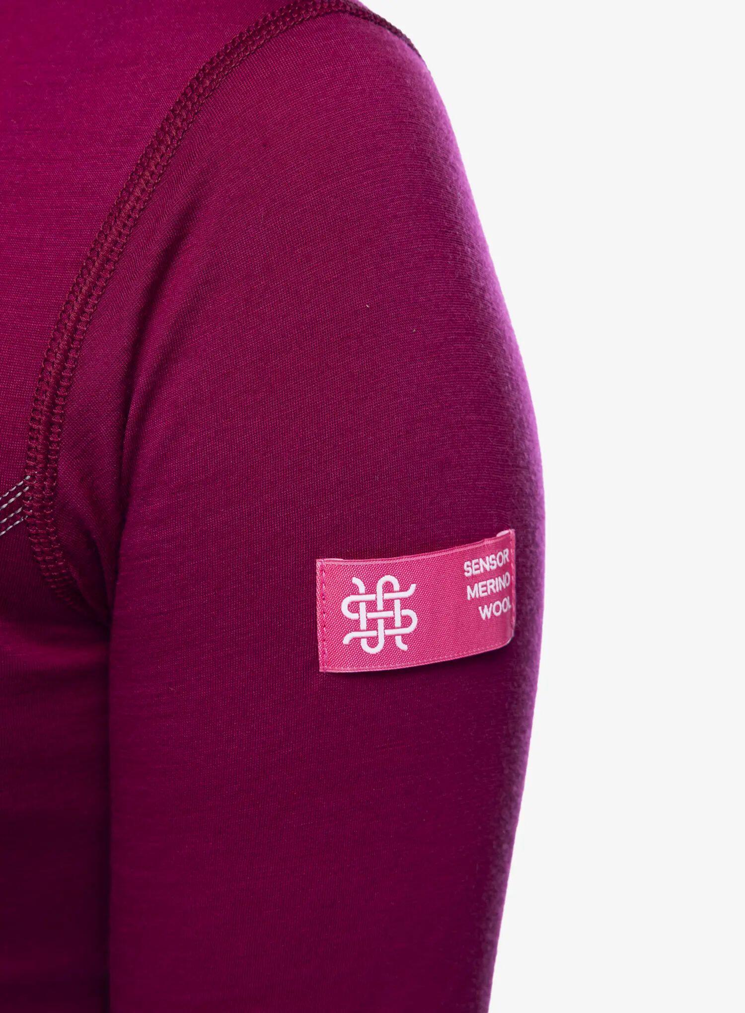 Bluza termoaktywna damska Sensor Merino Active Tee L/S Zip 6/6