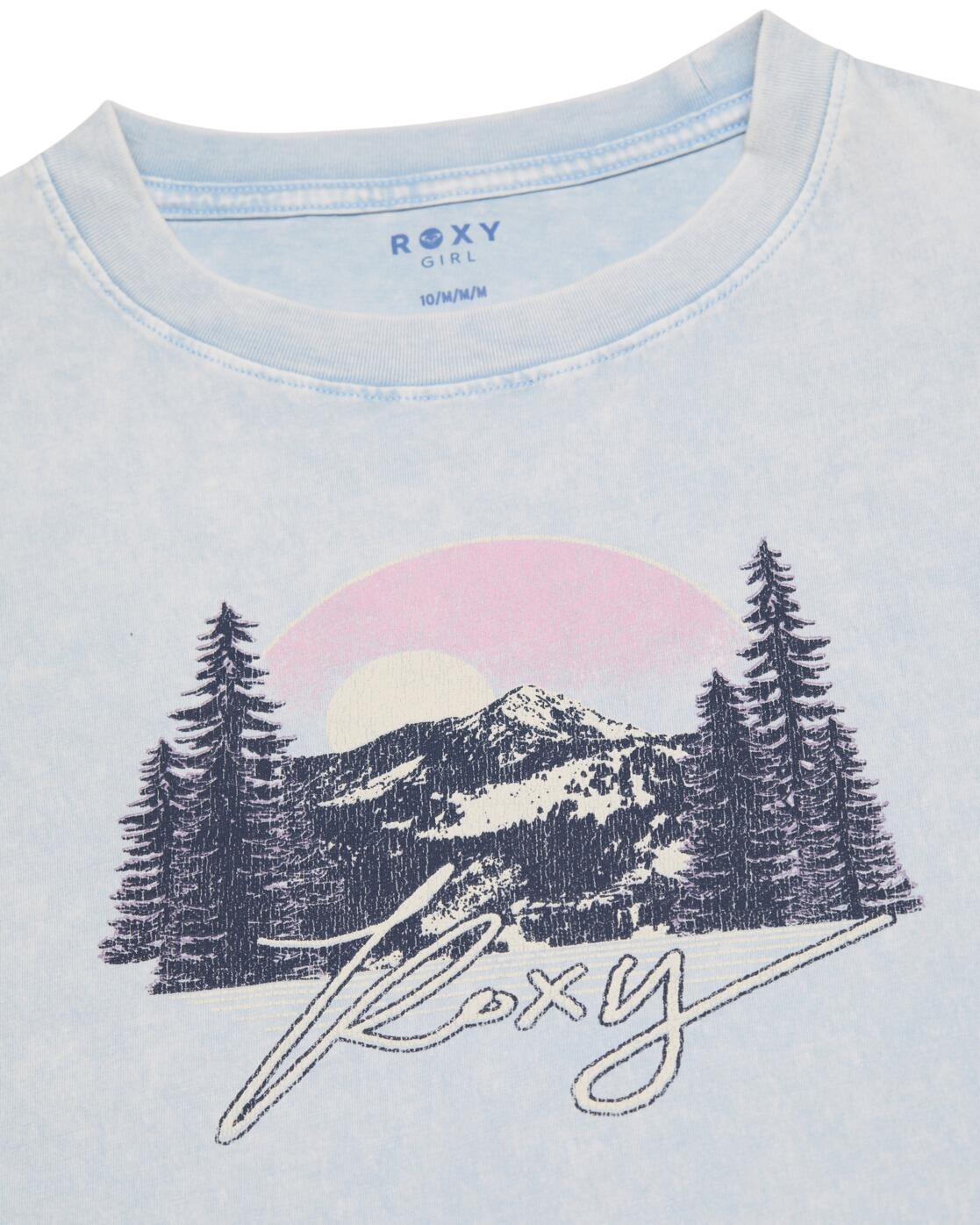 Übergroßes T-Shirt EVEOVERSIZE WASHED Blau Meisjes 4-16 3/4