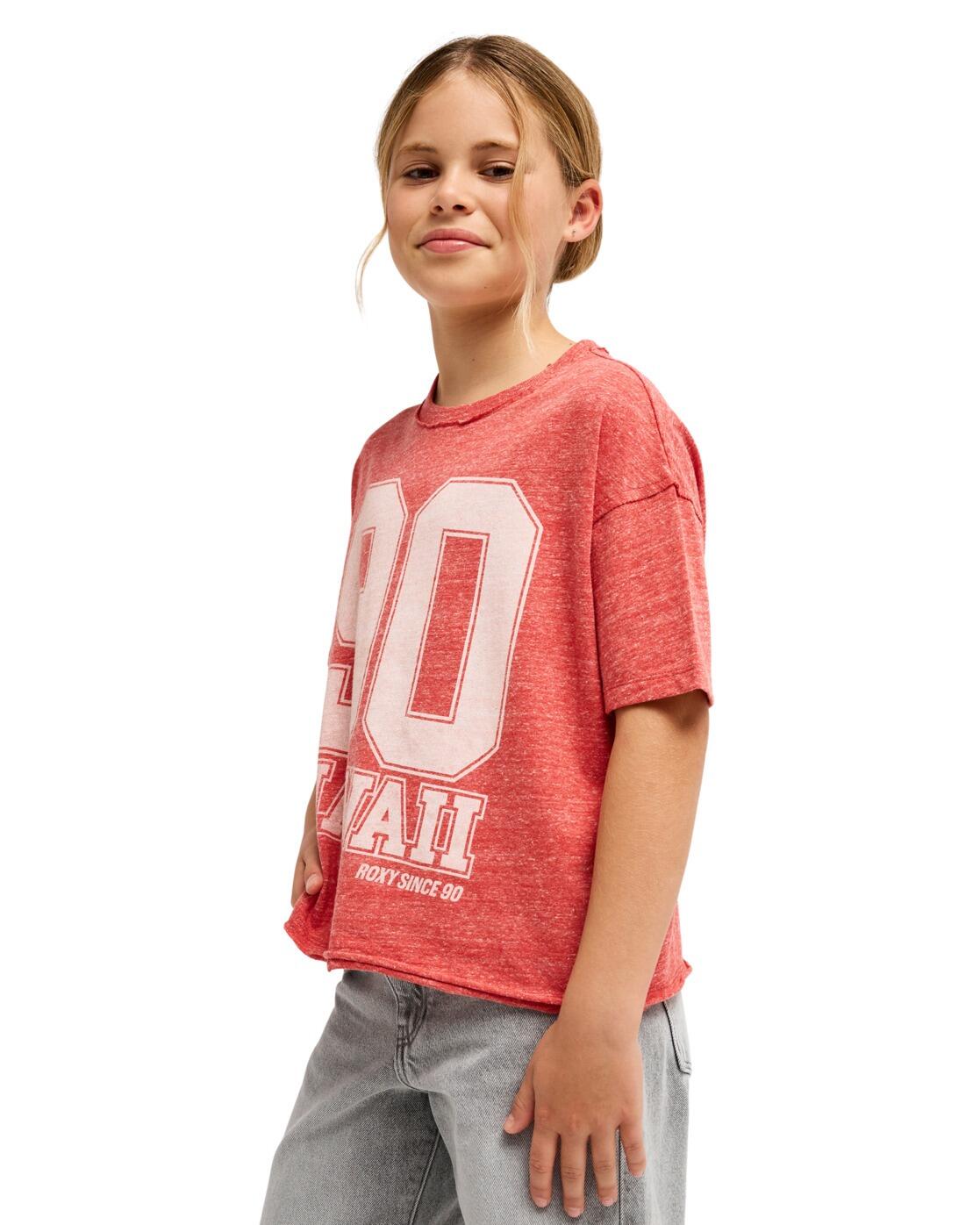 Normales Kurzarm-T-Shirt THE BEAUTIFUL SPRING Rot Meisjes 4-16 3/4