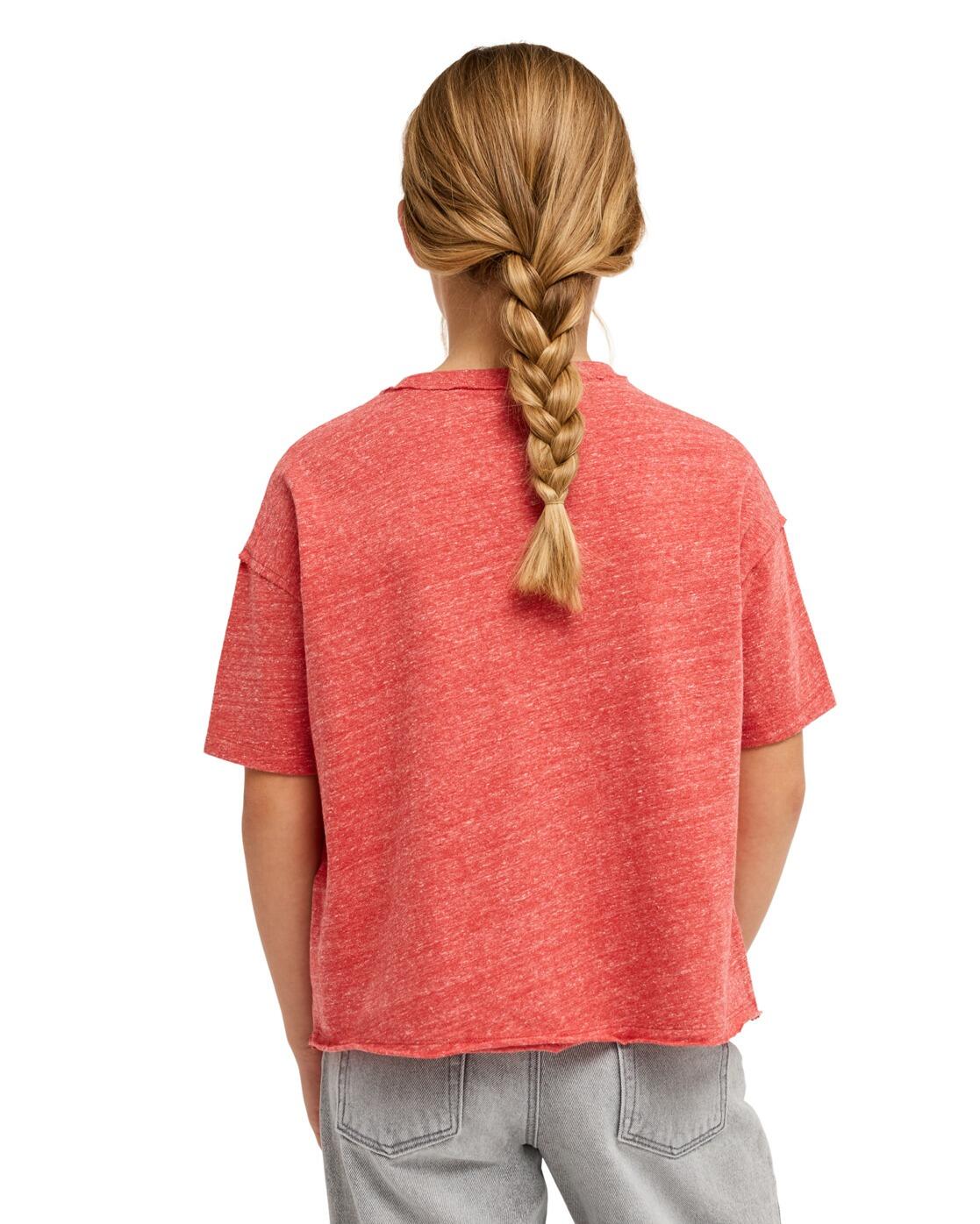 Normales Kurzarm-T-Shirt THE BEAUTIFUL SPRING Rot Meisjes 4-16 2/4