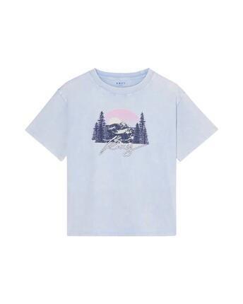 Übergroßes T-Shirt EVEOVERSIZE WASHED Blau Meisjes 4-16