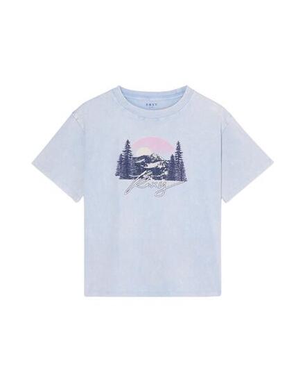 Übergroßes T-Shirt EVEOVERSIZE WASHED Blau Meisjes 4-16