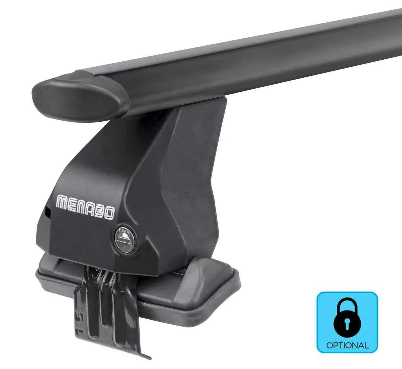 Tetőcsomagtartó Menabo Omega Plus Black – Mazda 2 (DE), 5 ajtós, 2007-2009 3/7