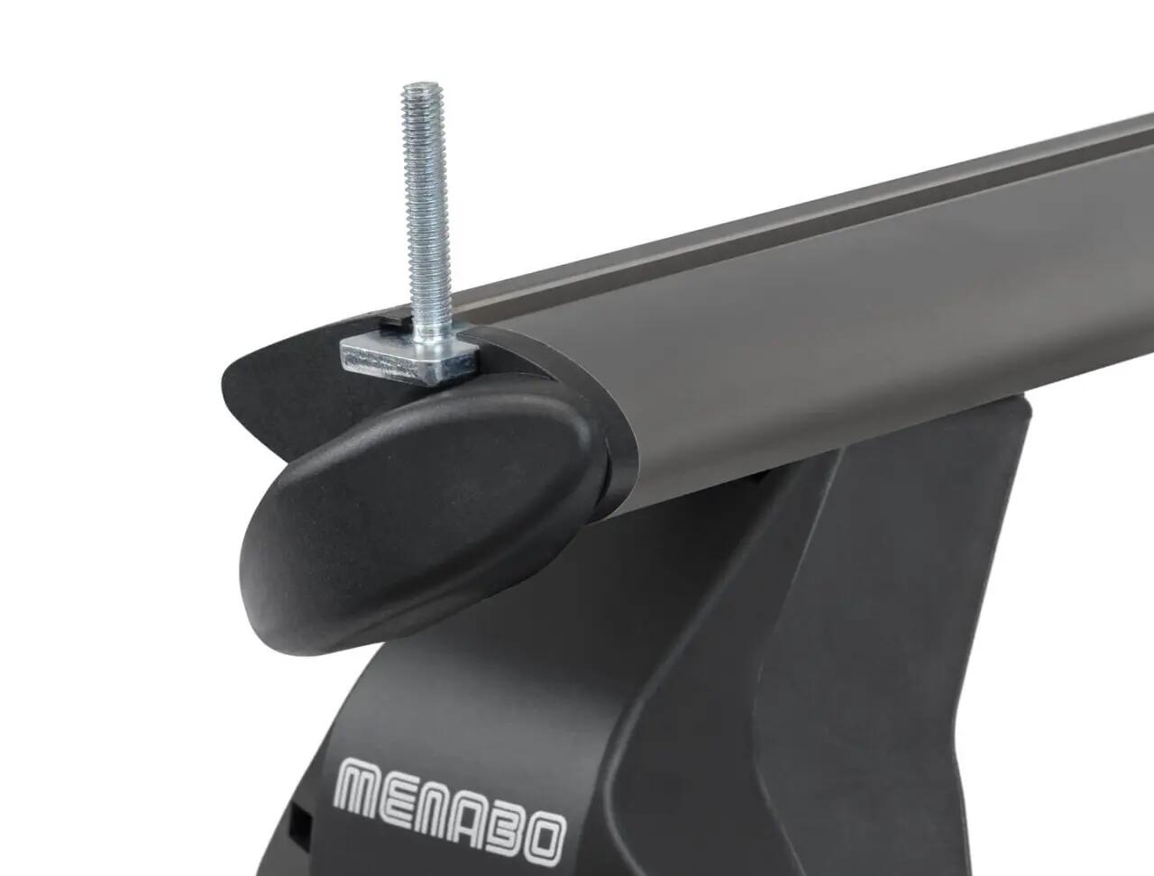 Tetőcsomagtartó Menabo Omega Plus Black – Mazda 2 (DE), 5 ajtós, 2007-2009 7/7