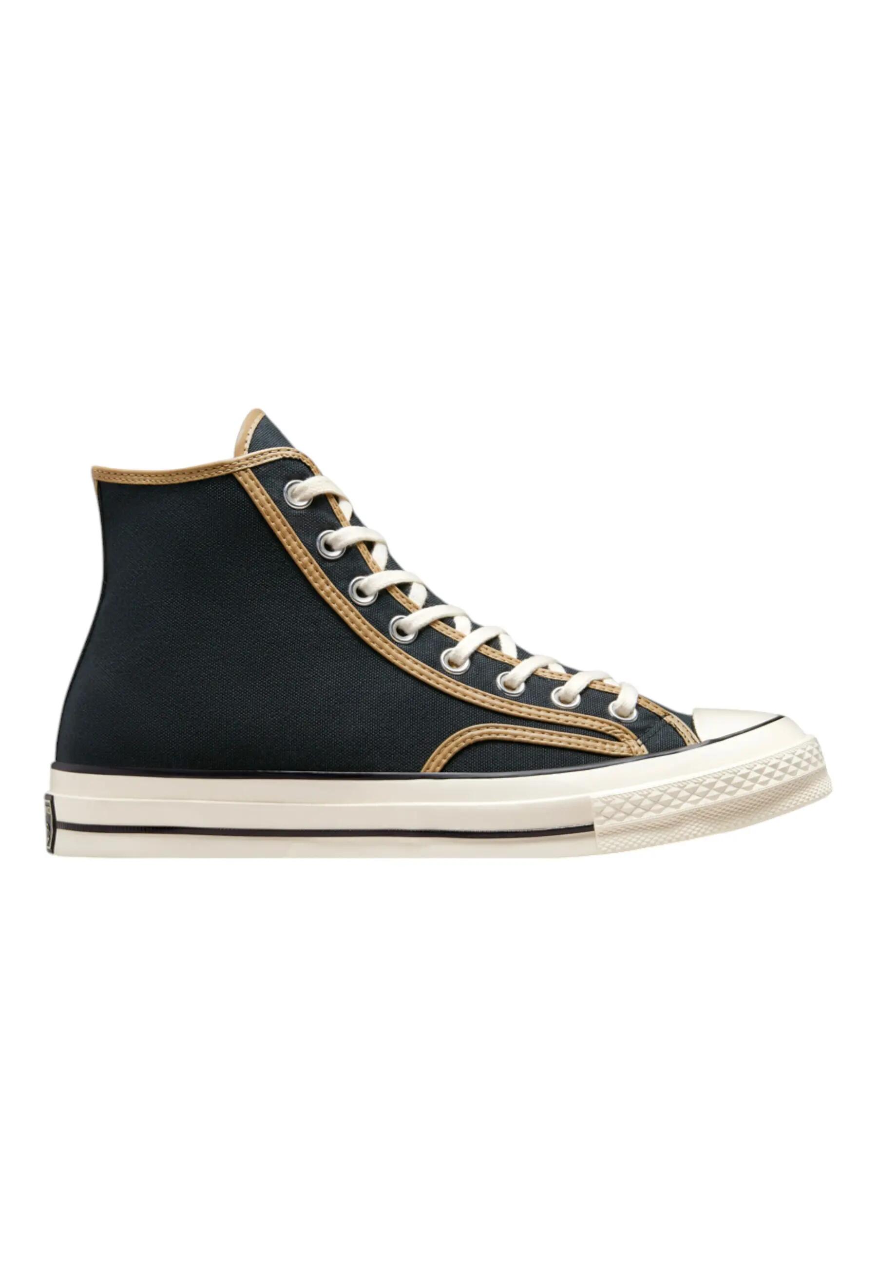 Sneakers Converse CHUCK 70 HI BLACK/NOMAD KHAKI/EGRET 3/6