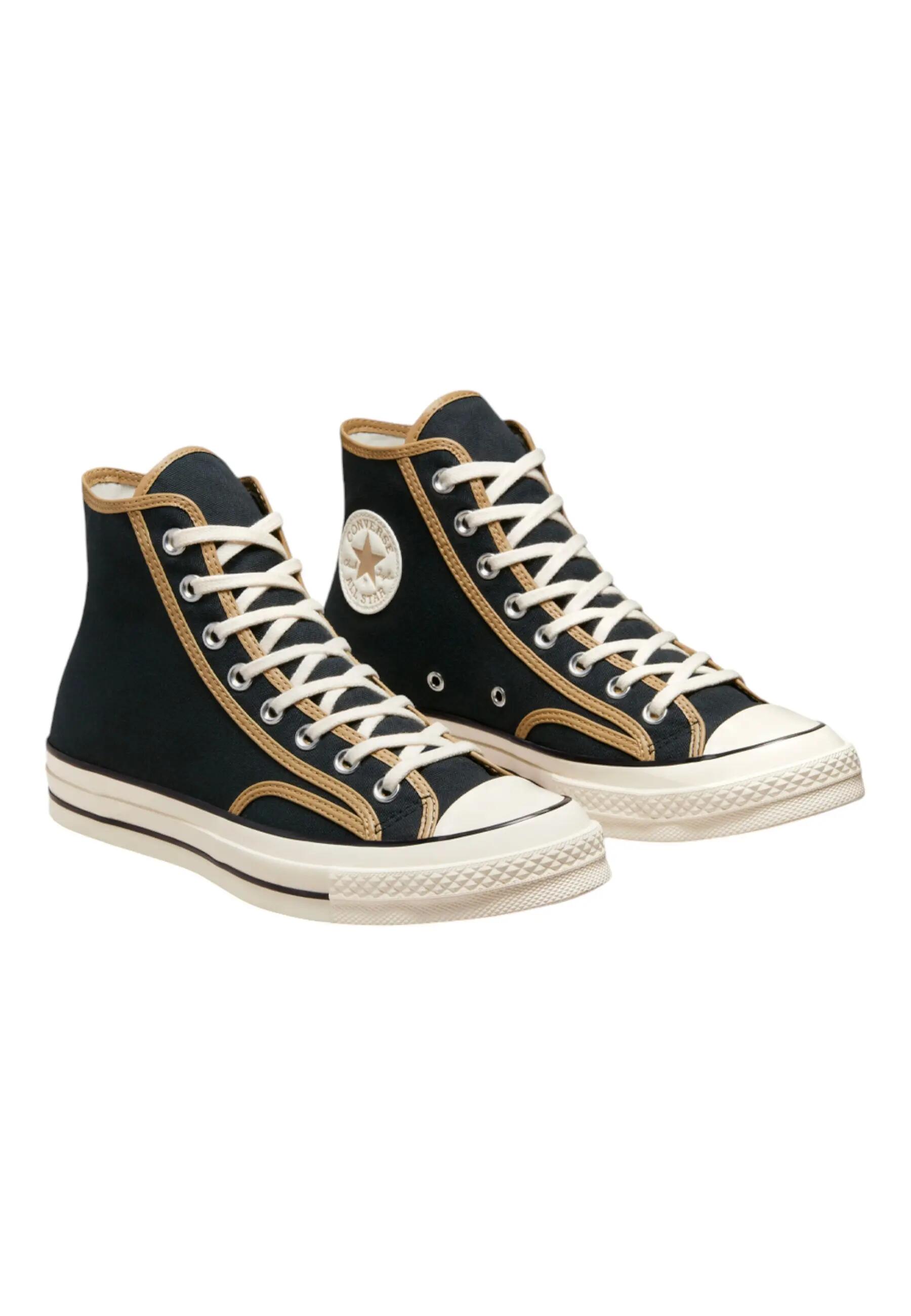 Sneakers Converse CHUCK 70 HI BLACK/NOMAD KHAKI/EGRET 2/6