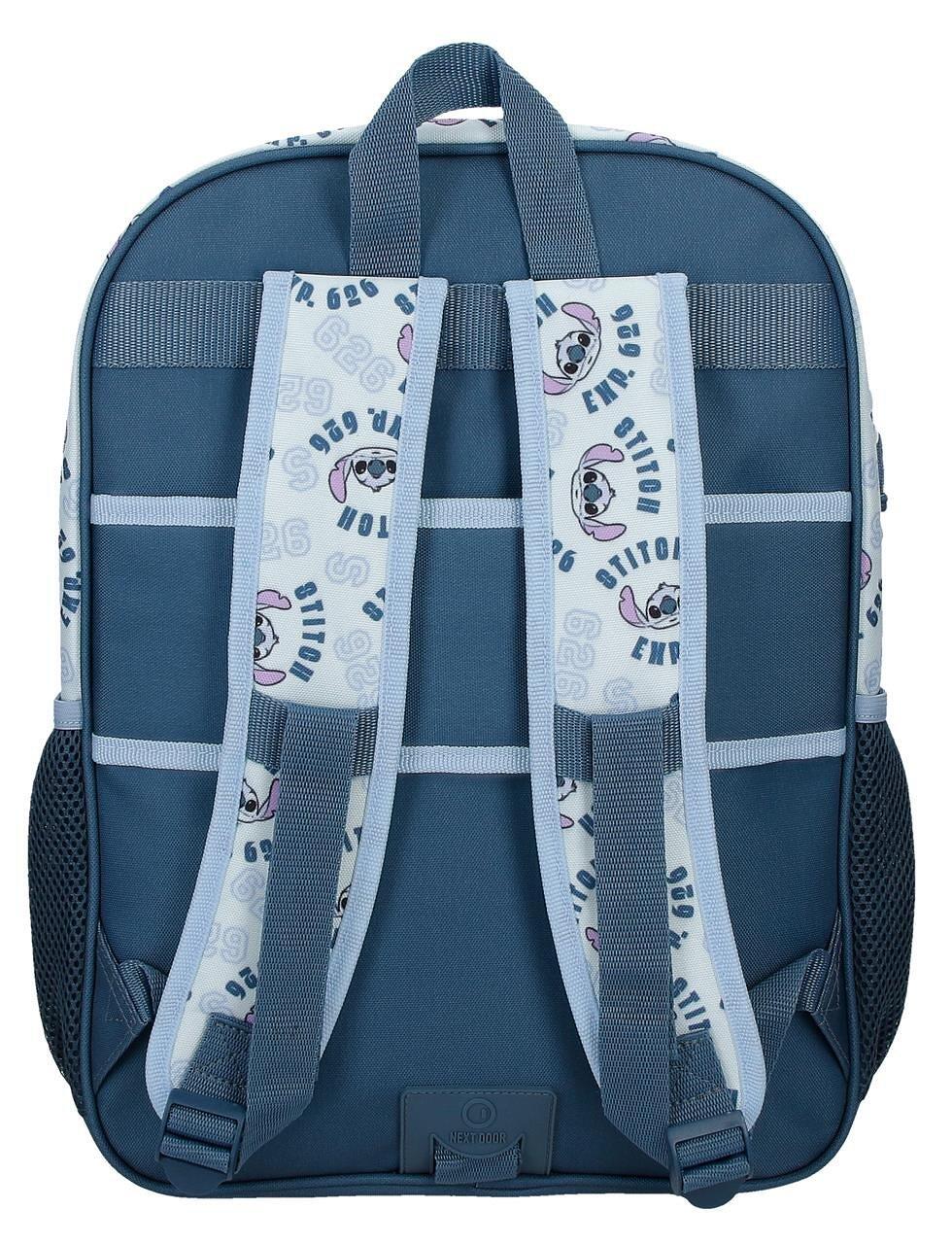 Zaino scolastico adattabile a trolley Stitch keep going 30x40x13 cm blu navy 2/5