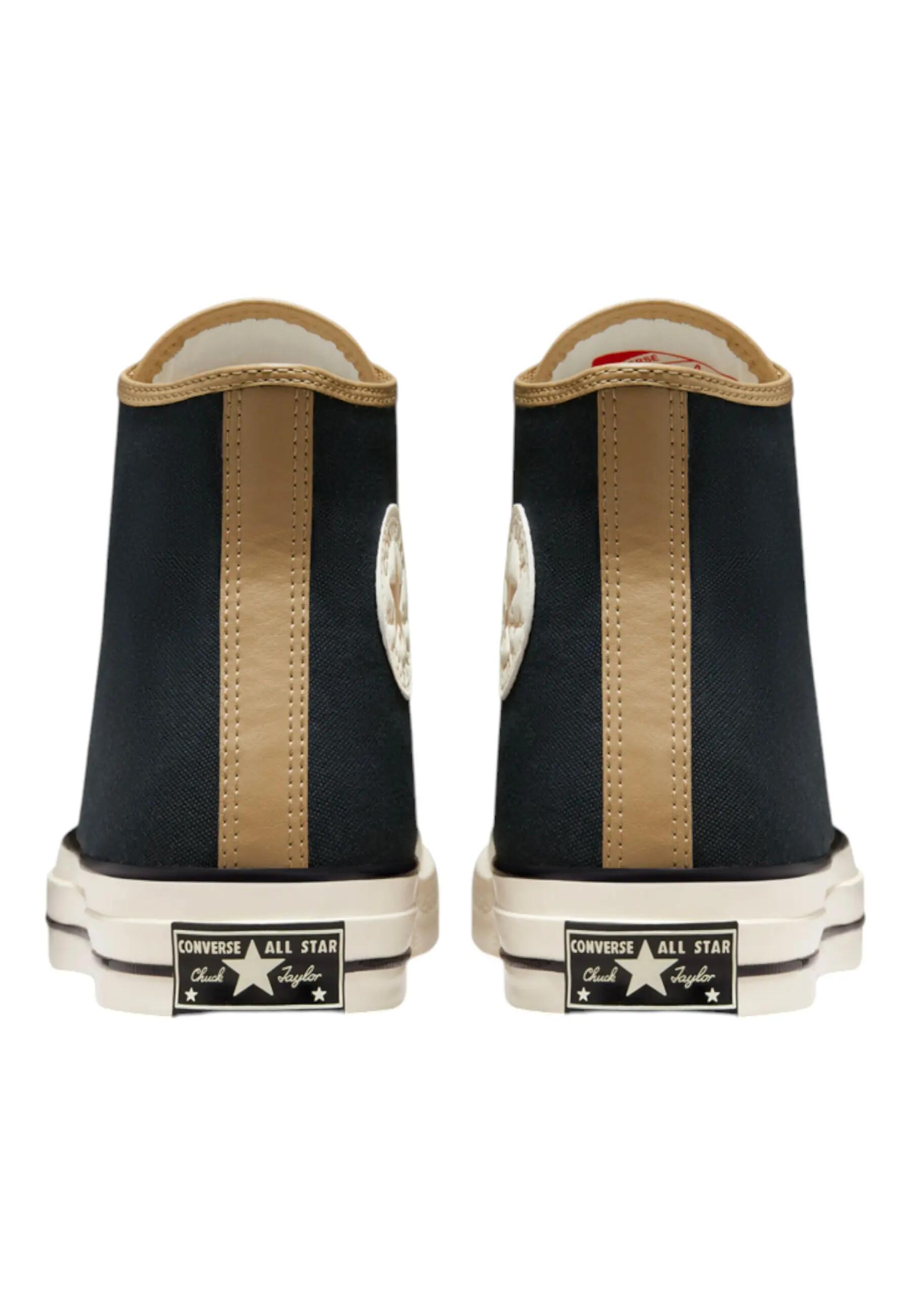 Sneakers Converse CHUCK 70 HI BLACK/NOMAD KHAKI/EGRET 5/6