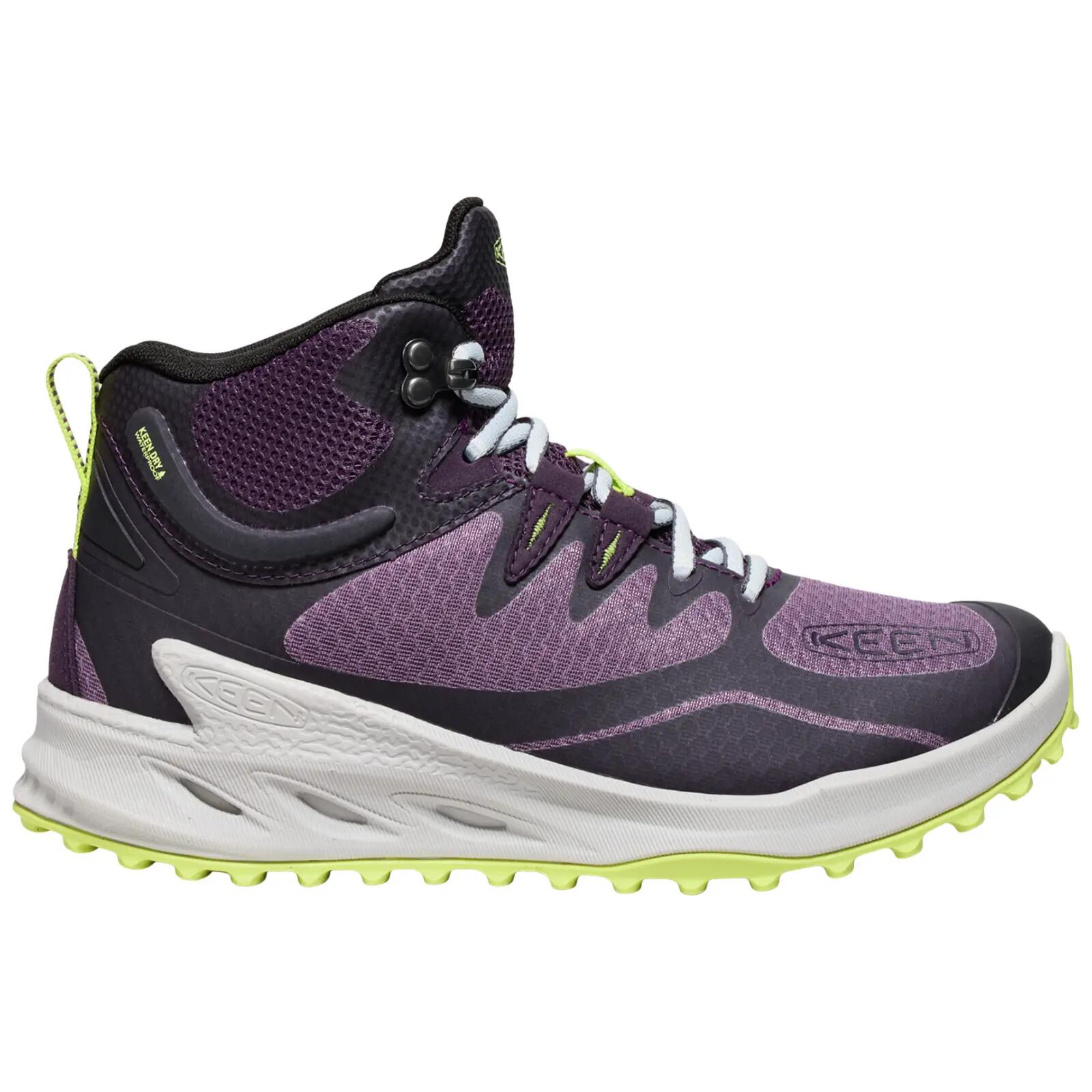 KEEN W Zionic Mid WP - prugna nera/verde daiquiri 2/5