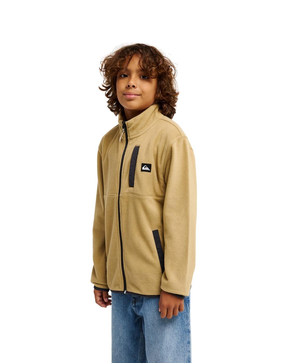 Fleece met Rits NO DESTINATION Beige Jongens 8-16 3/4