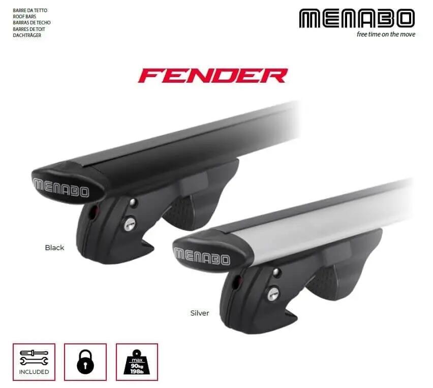 Tetőcsomagtartó Menabo Fender Silver – Suzuki Ignis (HT) 2003-2008, 120 cm, 2 db 6/7