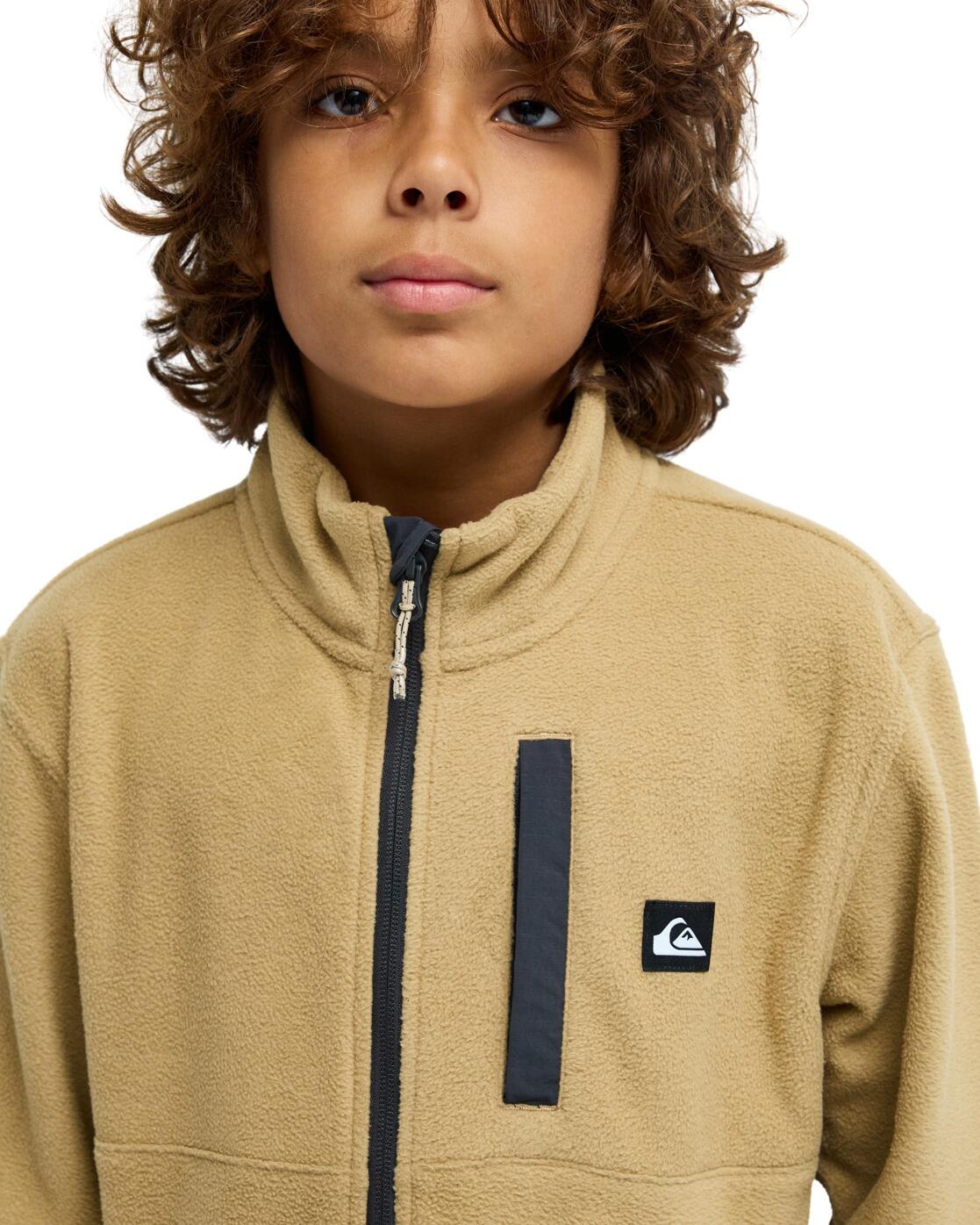 Fleece met Rits NO DESTINATION Beige Jongens 8-16 4/4