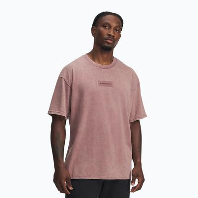 Heren under armour project rock heavyweight oversized trainings-t-shirt