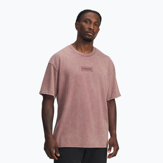 Heren Under Armour Project Rock Heavyweight Oversized trainings-T-shirt