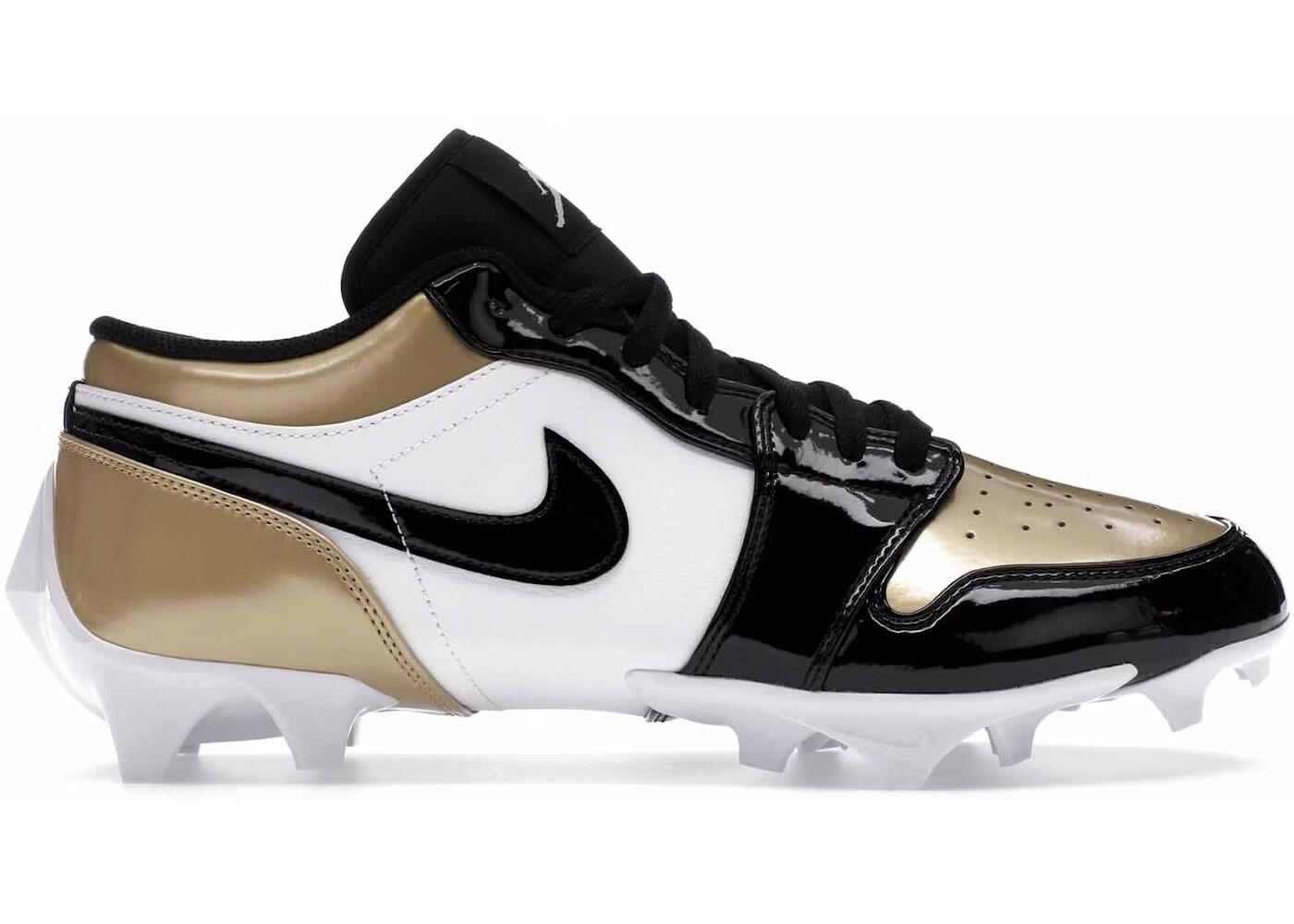 Jordan 1 Low TD Cleat Patent Gold Toe 1/1