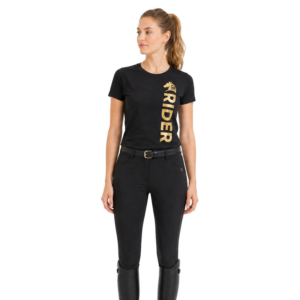 T-shirt My Selleria GOLD RIDER in cotone per equitazione L 2/3