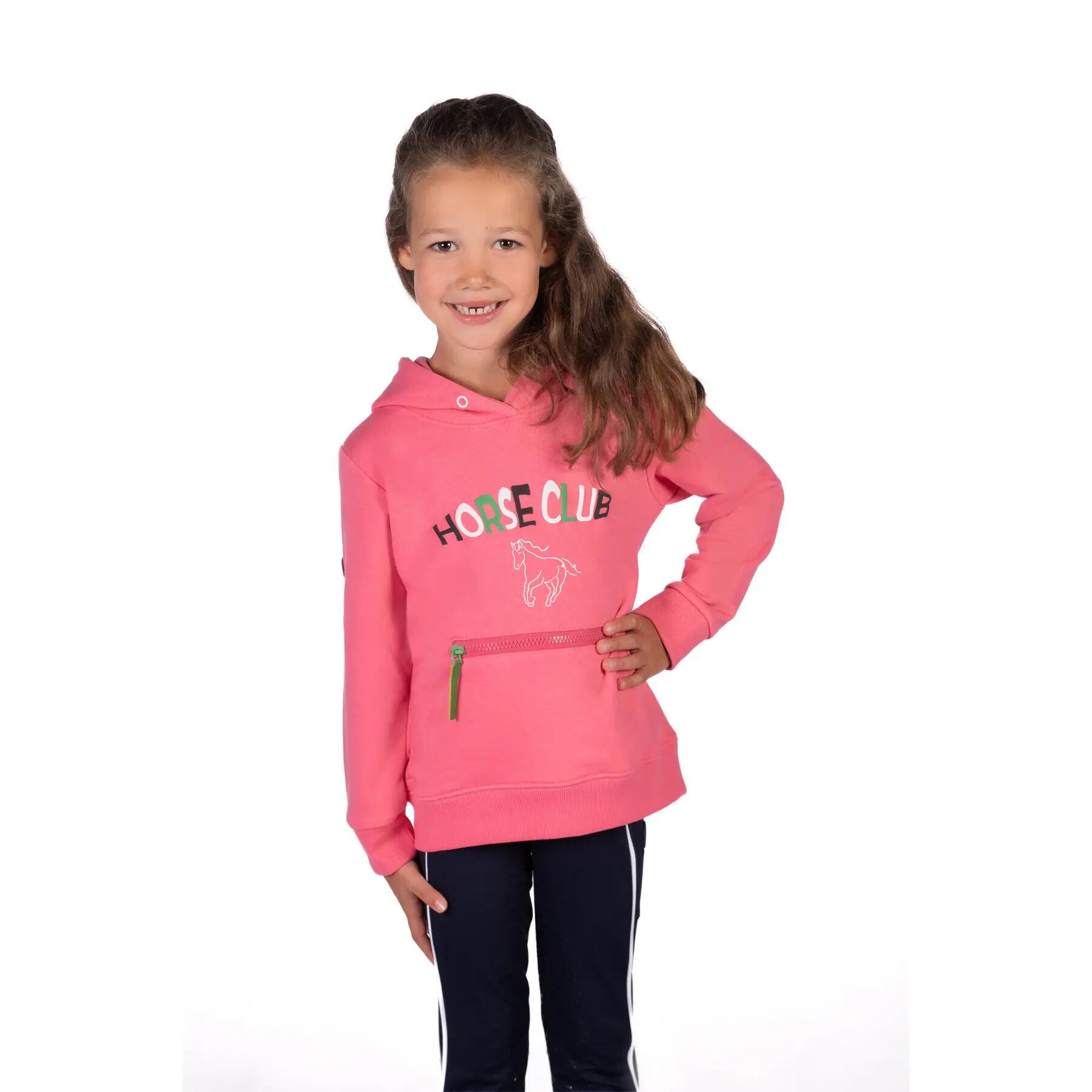 Sweatshirt équitation à capuche fille HKM Kids Maui 4/5