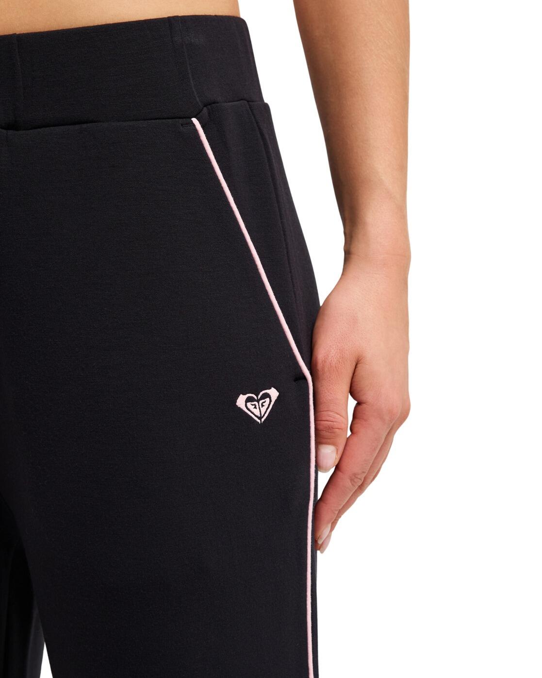 Sporthose mit weitem Bein RISE & VIBE SWEET Schwarz Dames 4/4