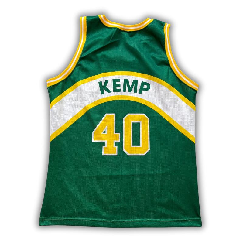 Segunda vida - Camisola NBA Seattle Supersonics 1989/1995 Kemp - Como novo 2/2