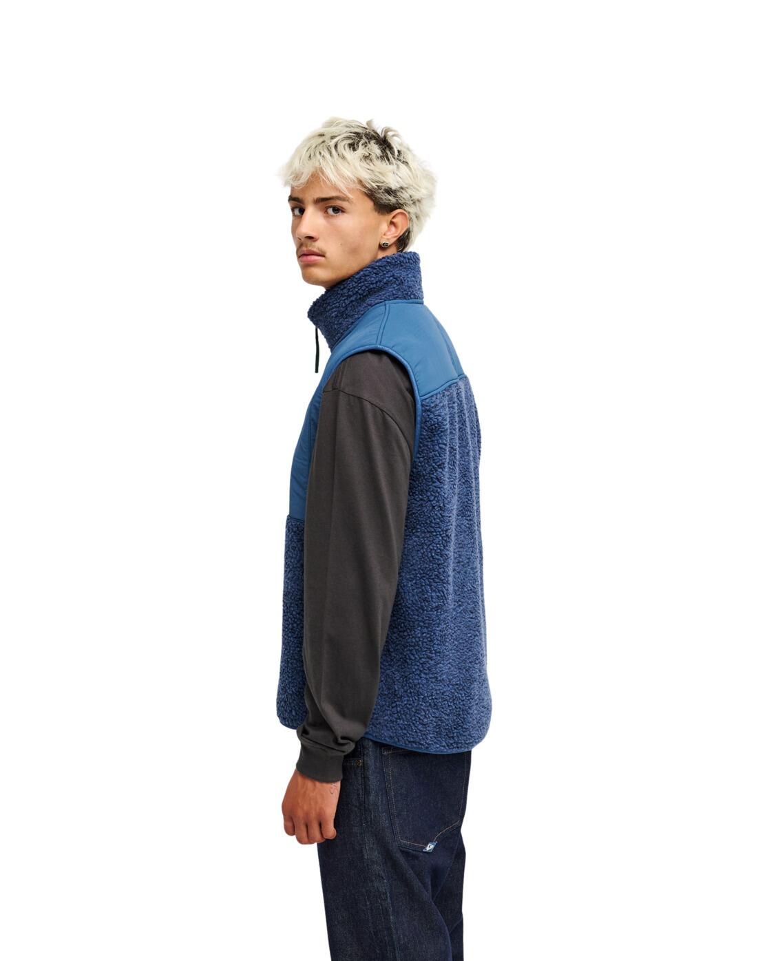 Mouwloze Fleece Top met rits SHALLOW WATER Blau Heren 2/4